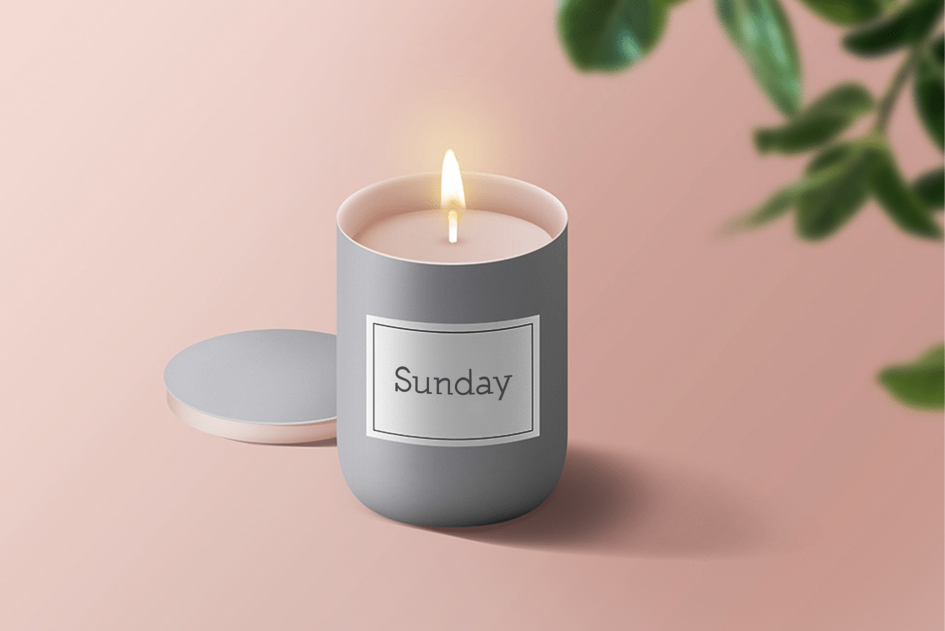 Slimcraze Typeface on Candle 