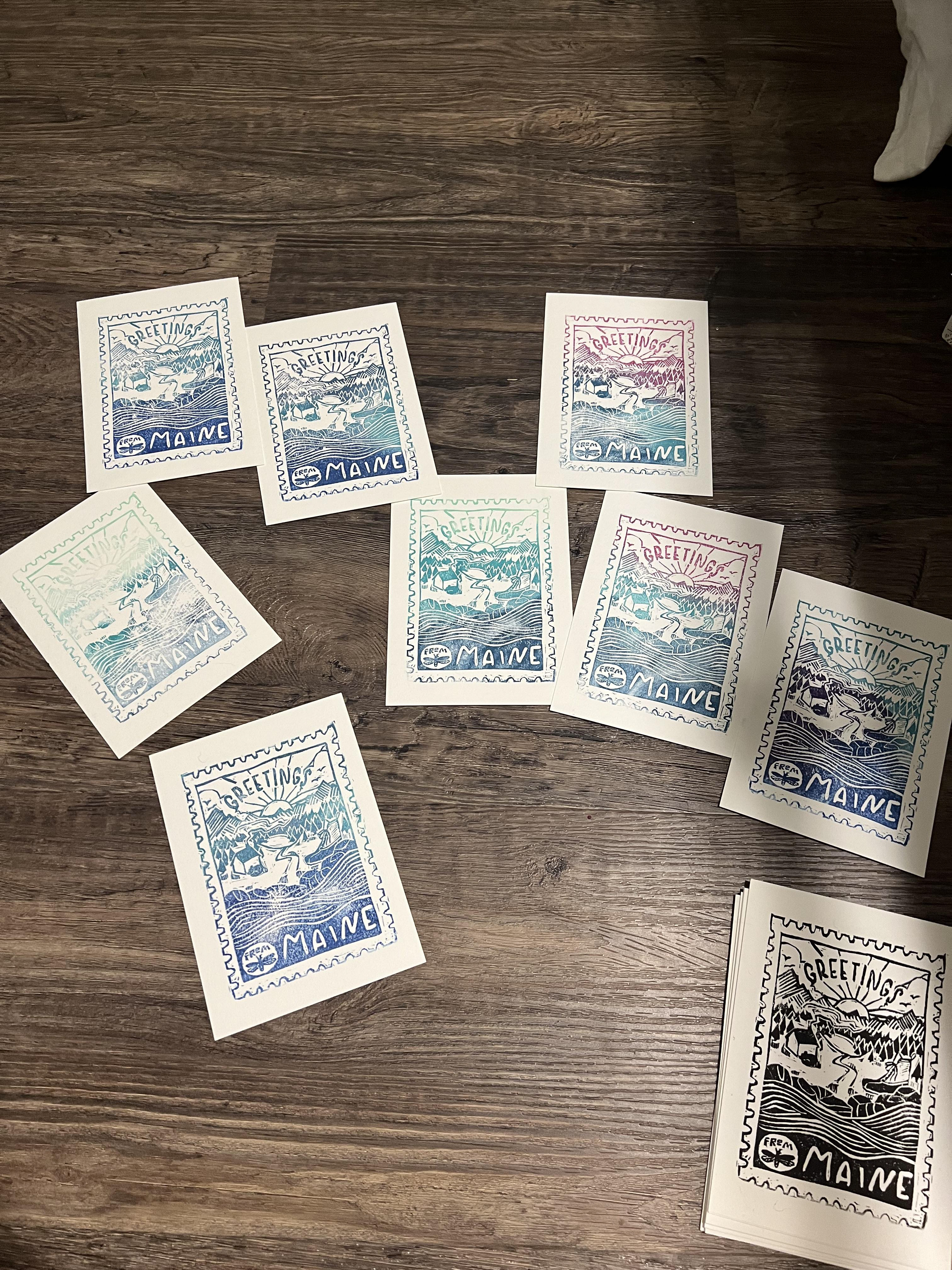 Experimenting with ink