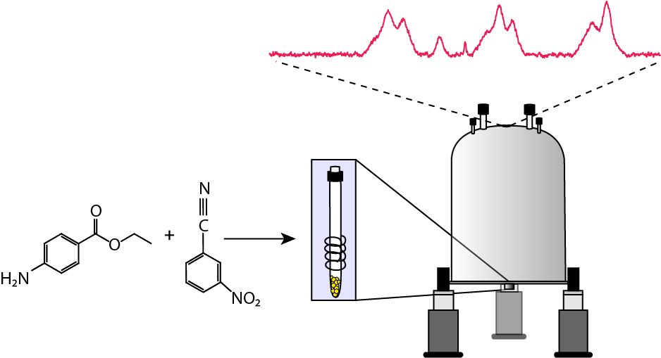 SOF-NMR of benzocaine ions