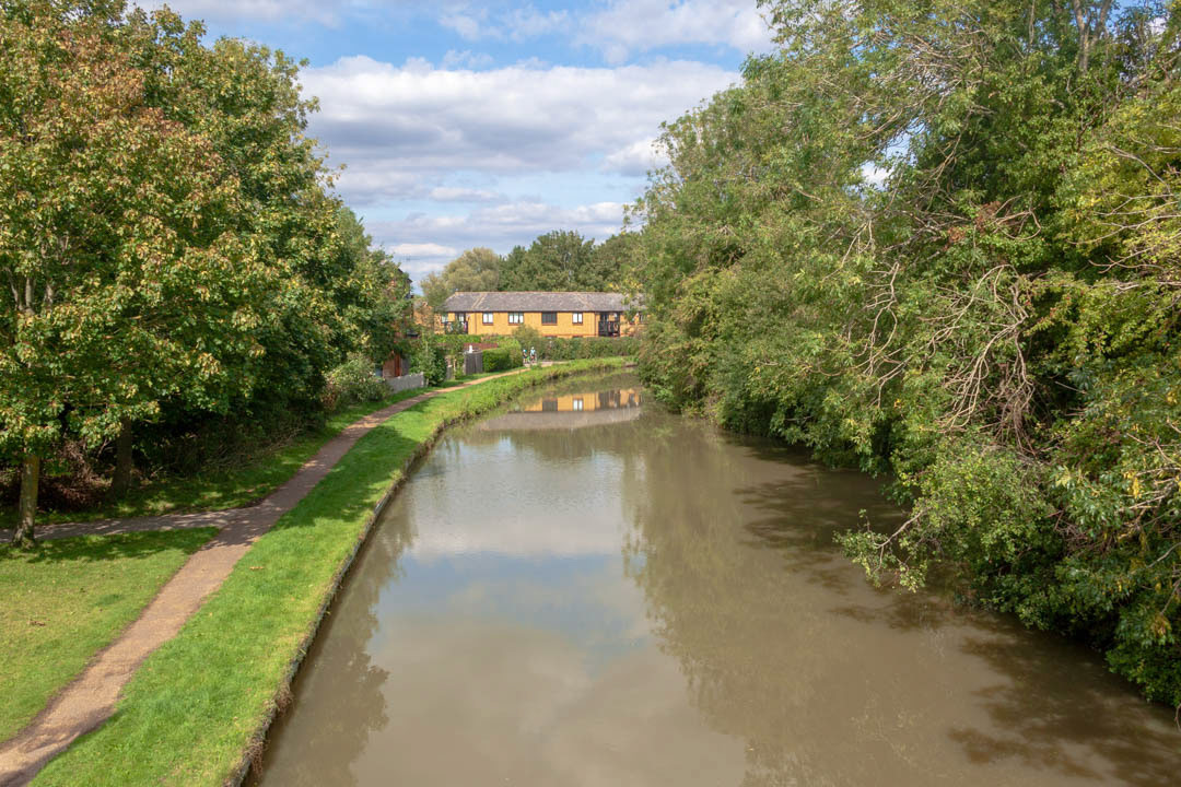 A view of the Grand Union Canal in New Bradwell