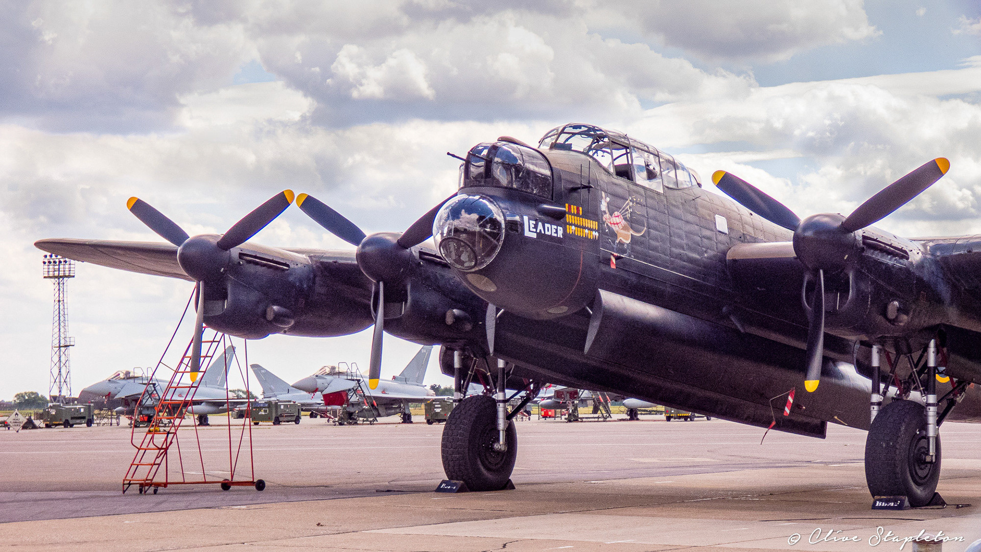 The Battle of Britain Memorial Flight Avro Lancaster at RAF Coninsby Lincolnshire 5 July 2019
