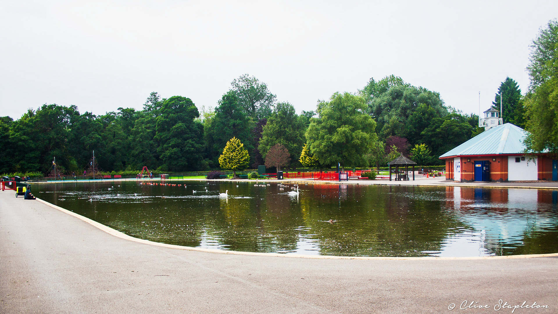 The boating Lake at Markeaton Park,