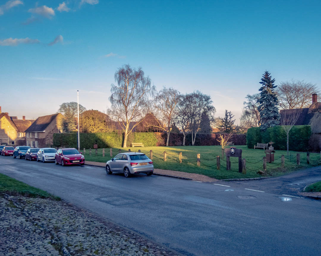 The Village Green at Weston Underwood North Buckinghamshire.