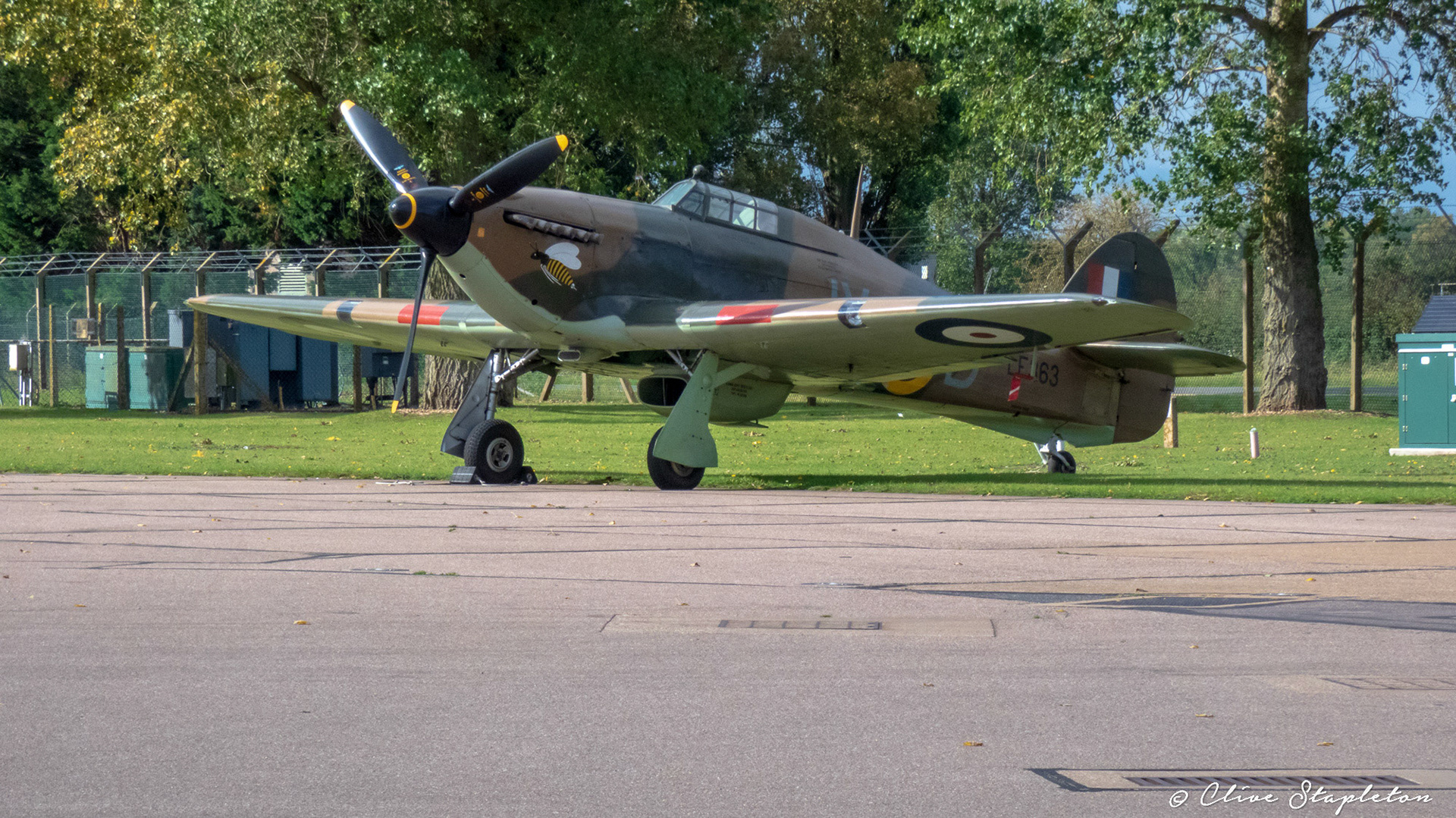 A Hawker Hurricane at RAF Coninsby