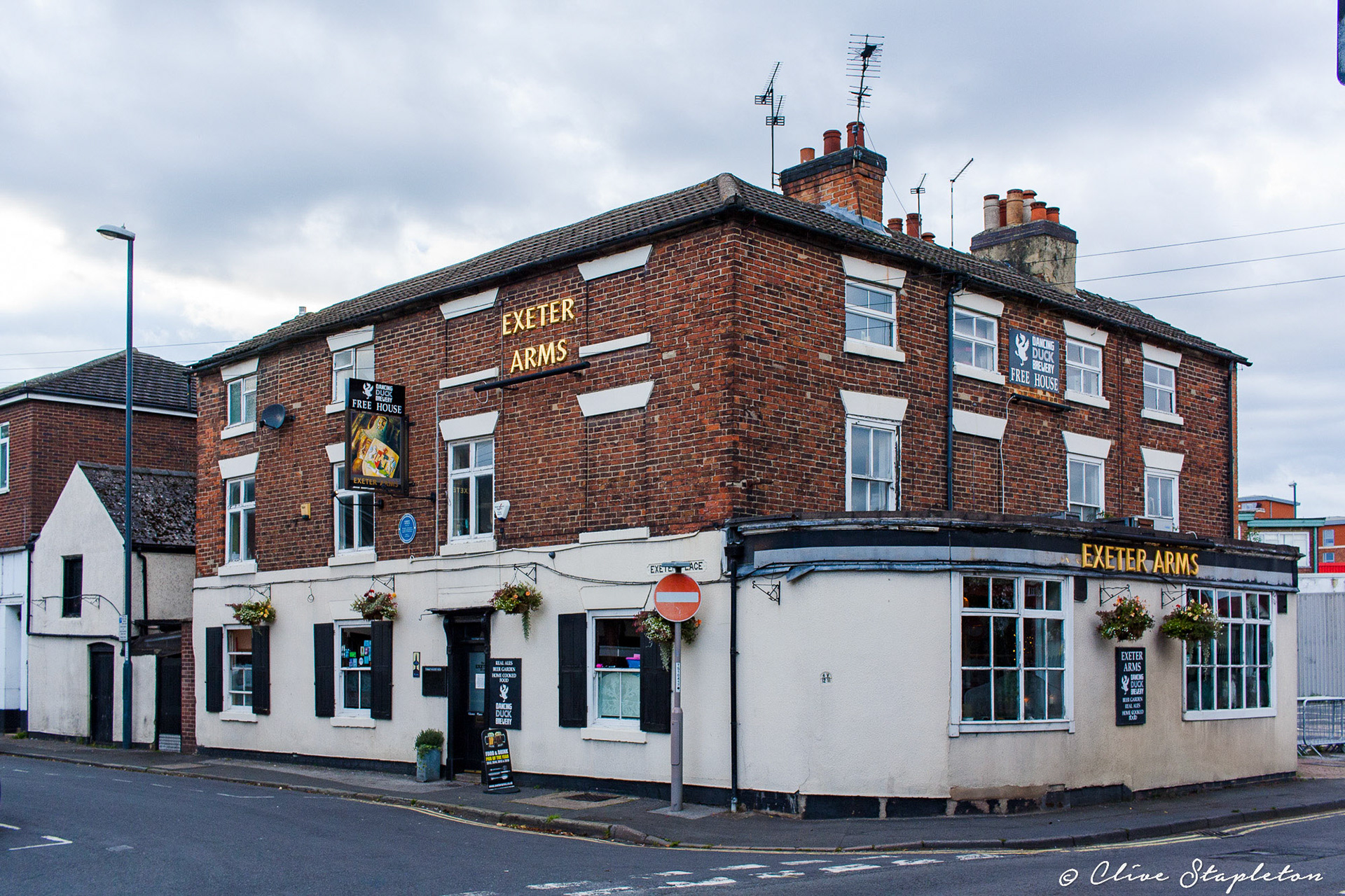 The Exeter Arms Public House in Derby City Centre, United Kingdom.