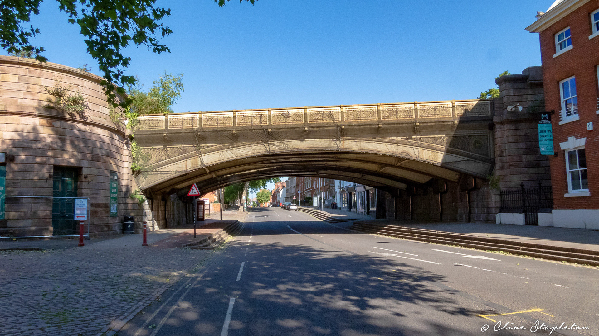 Friargate Railway Bridge in Derby City Center. Place Inspired Underneath the Arches