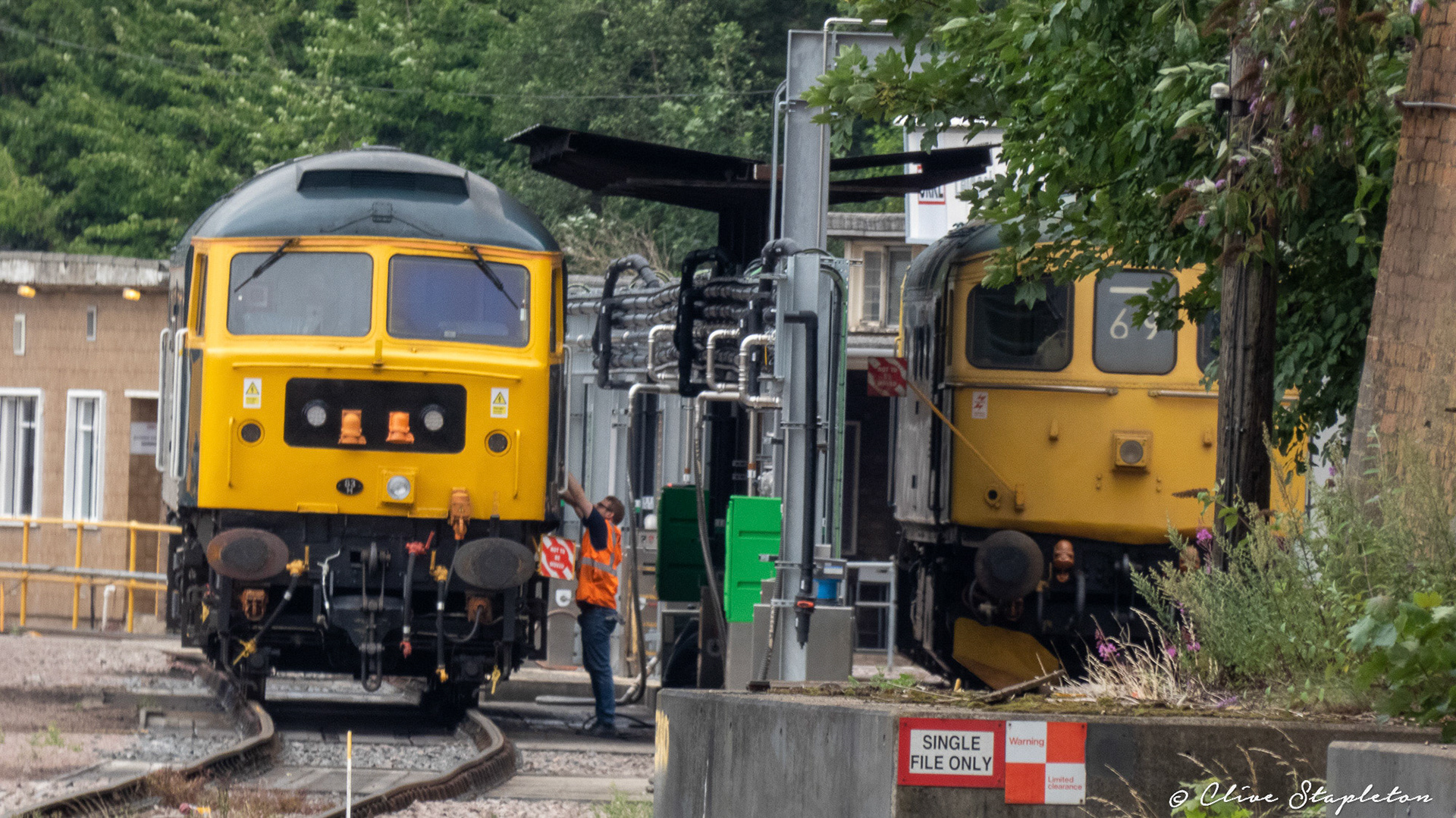A class 57 and Class 33 at Leicester LIP 31st July 2019