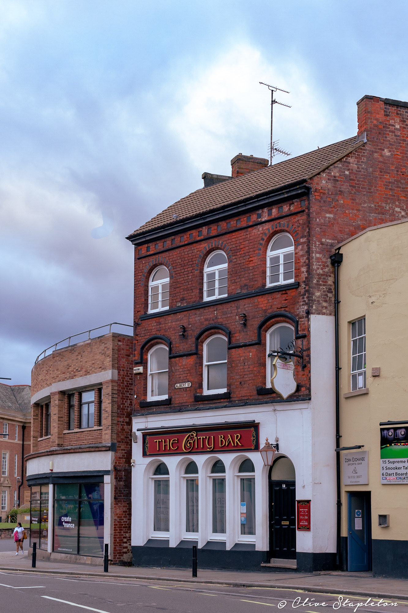 The City Bar Public House in Derby City Centre, United Kingdom.