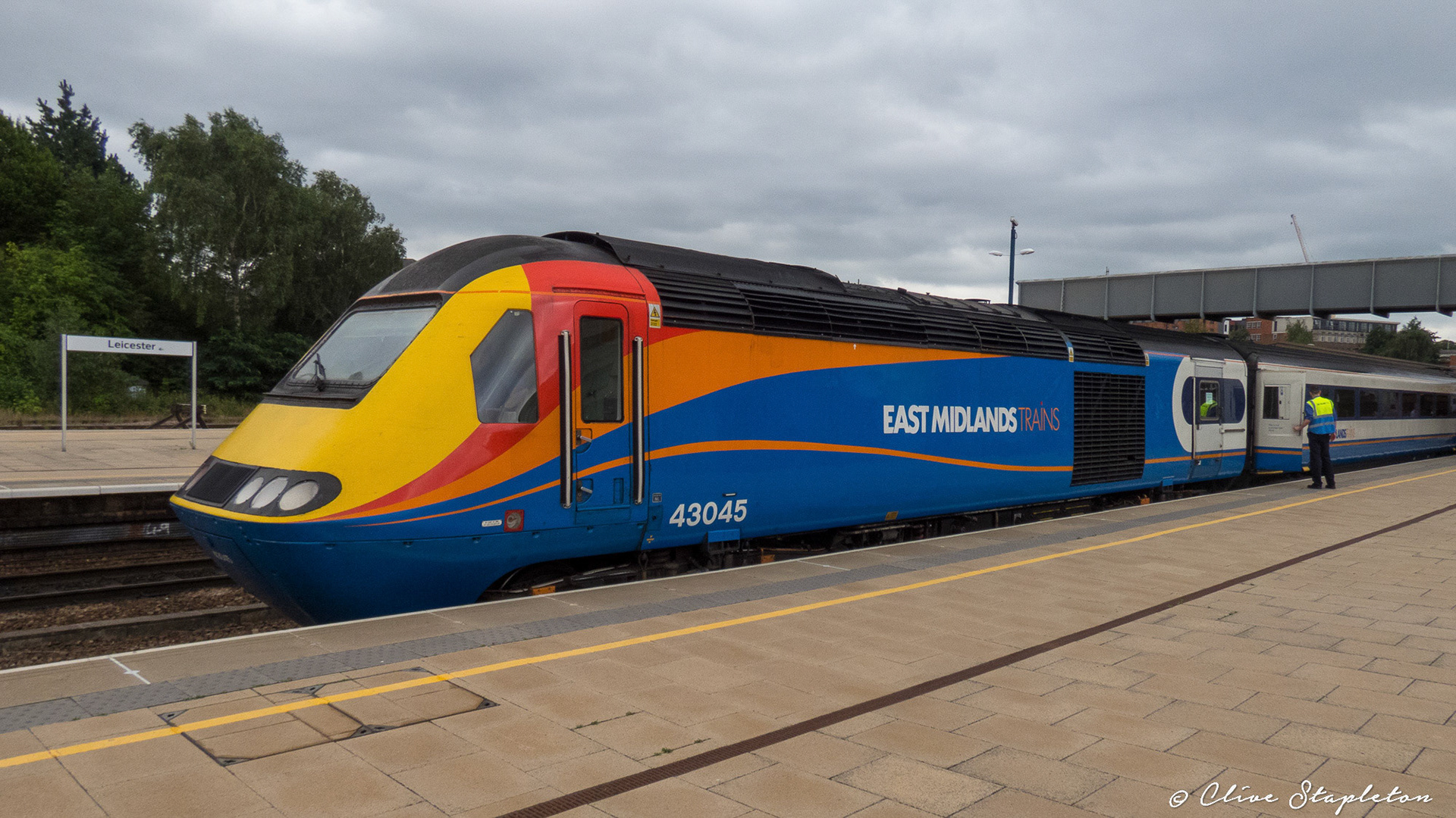 A Class 43 HST at Leicester on a Train to Nottingham 31st july 2019
