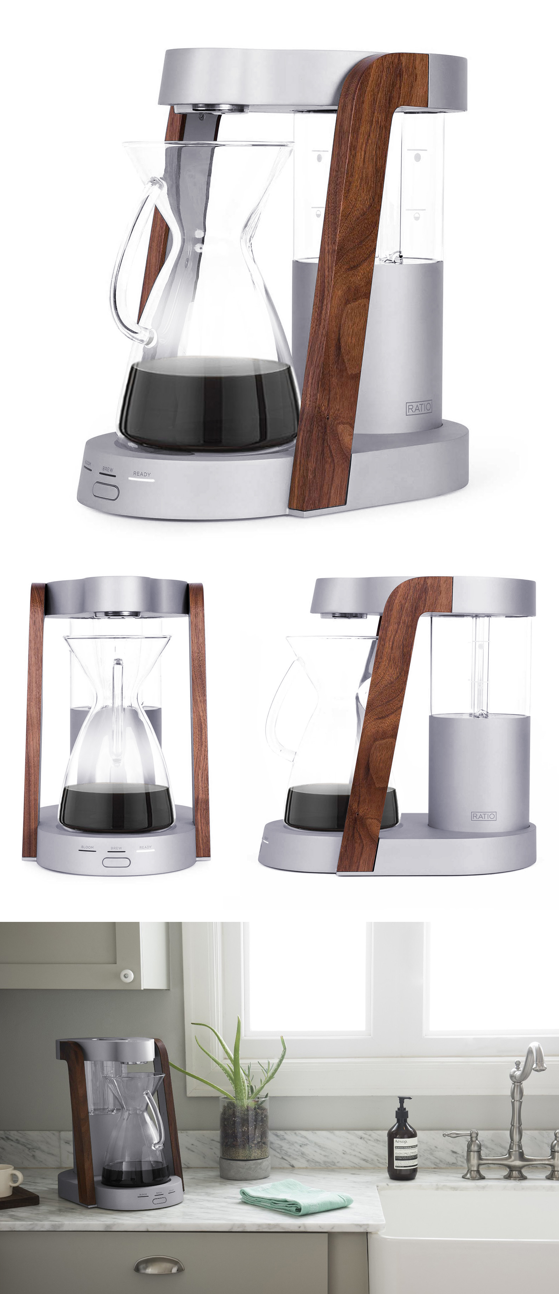 Ratio Eight Cobalt Glass Coffee Maker