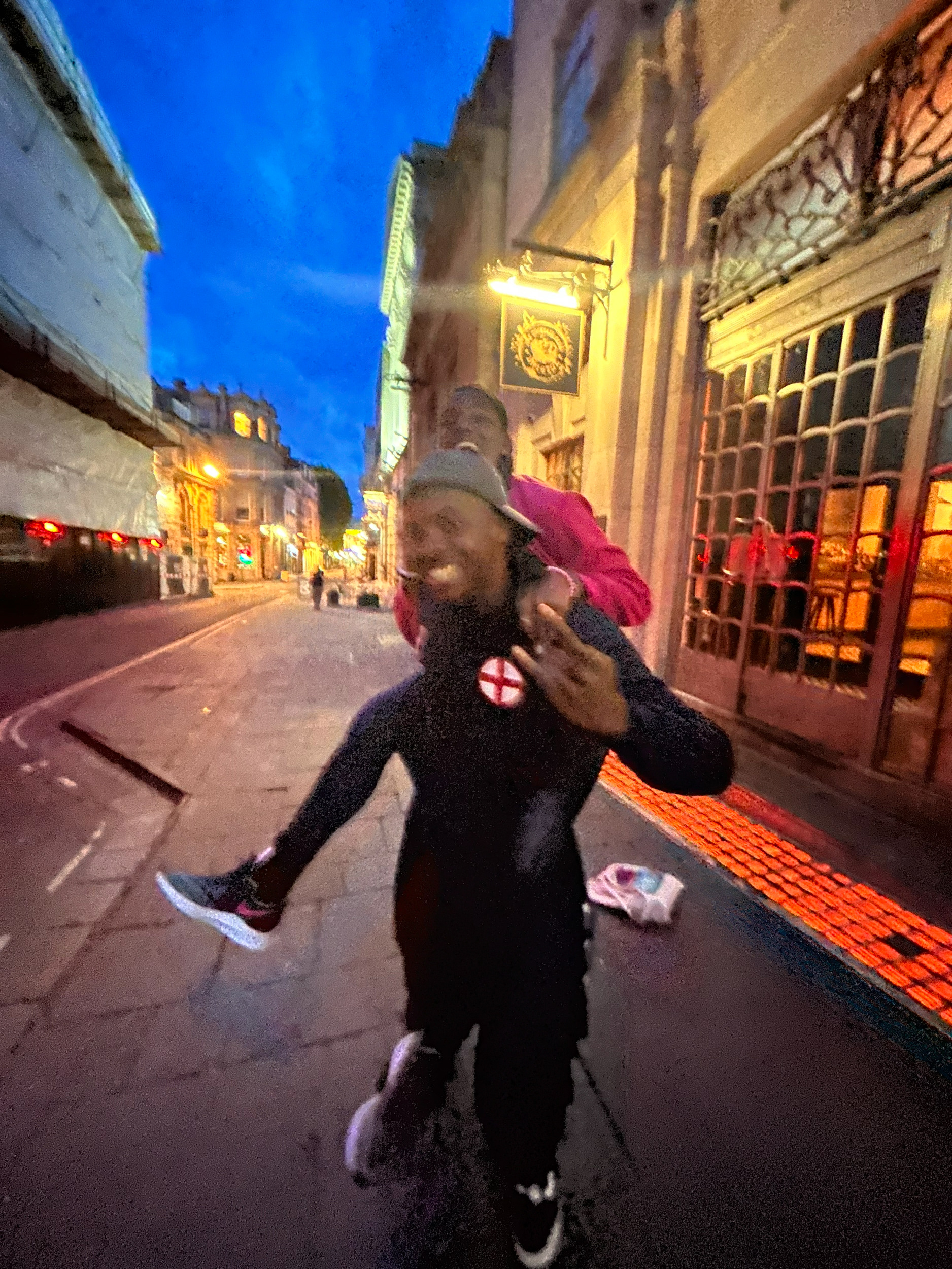 nonso giving piggyback rides