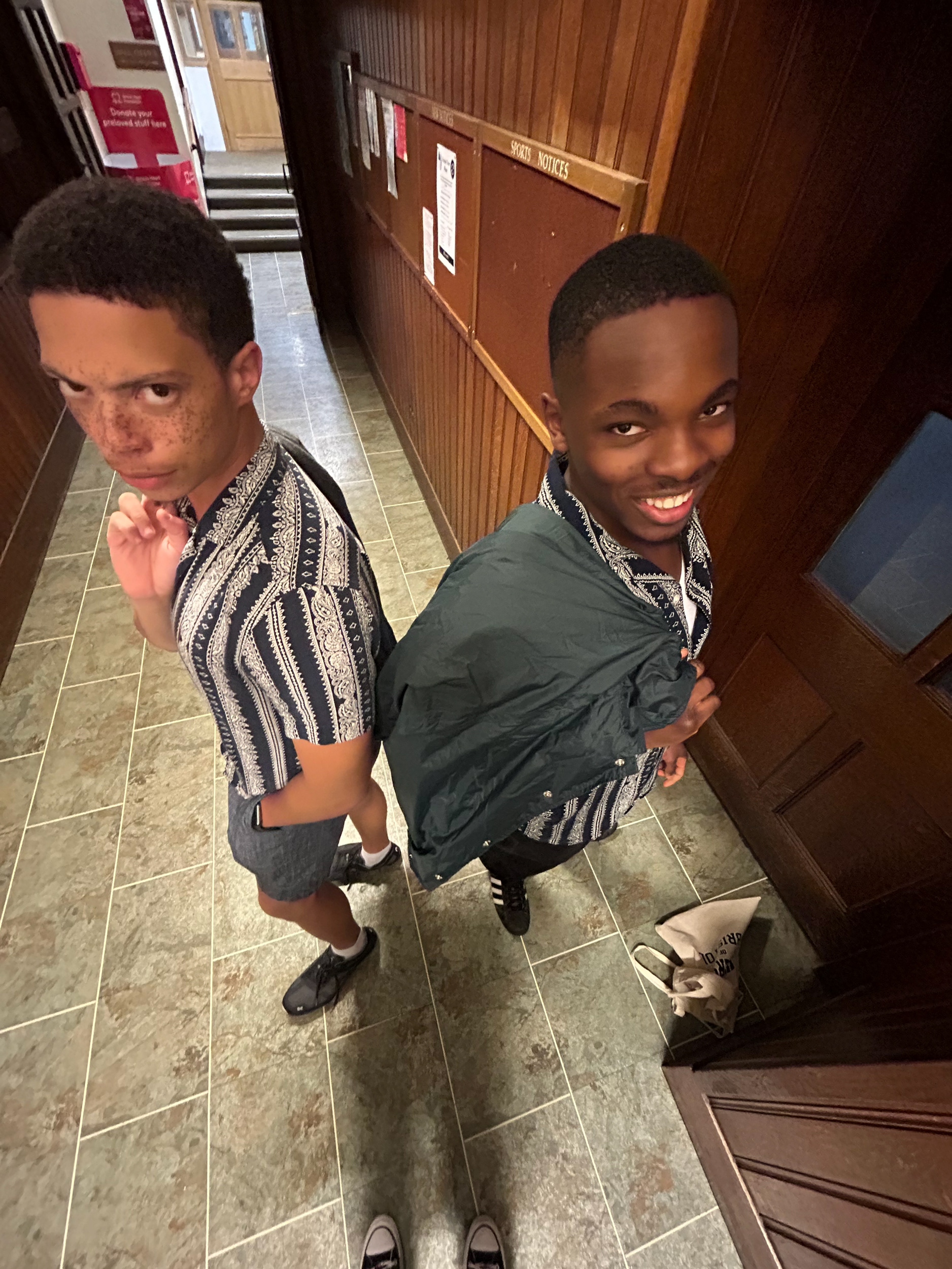 nonso and chris matching!