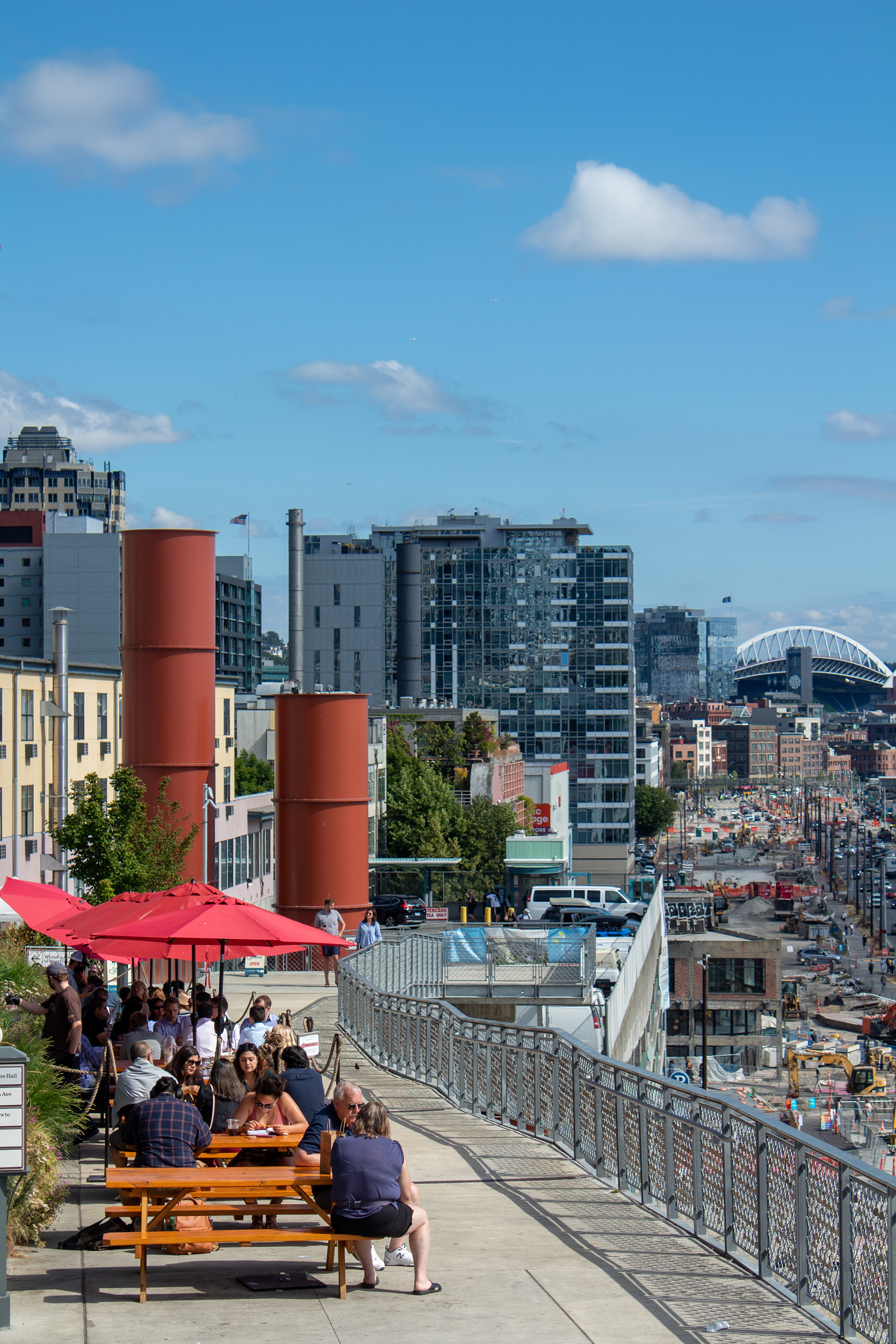 View of the Pike Place Pier, 2021