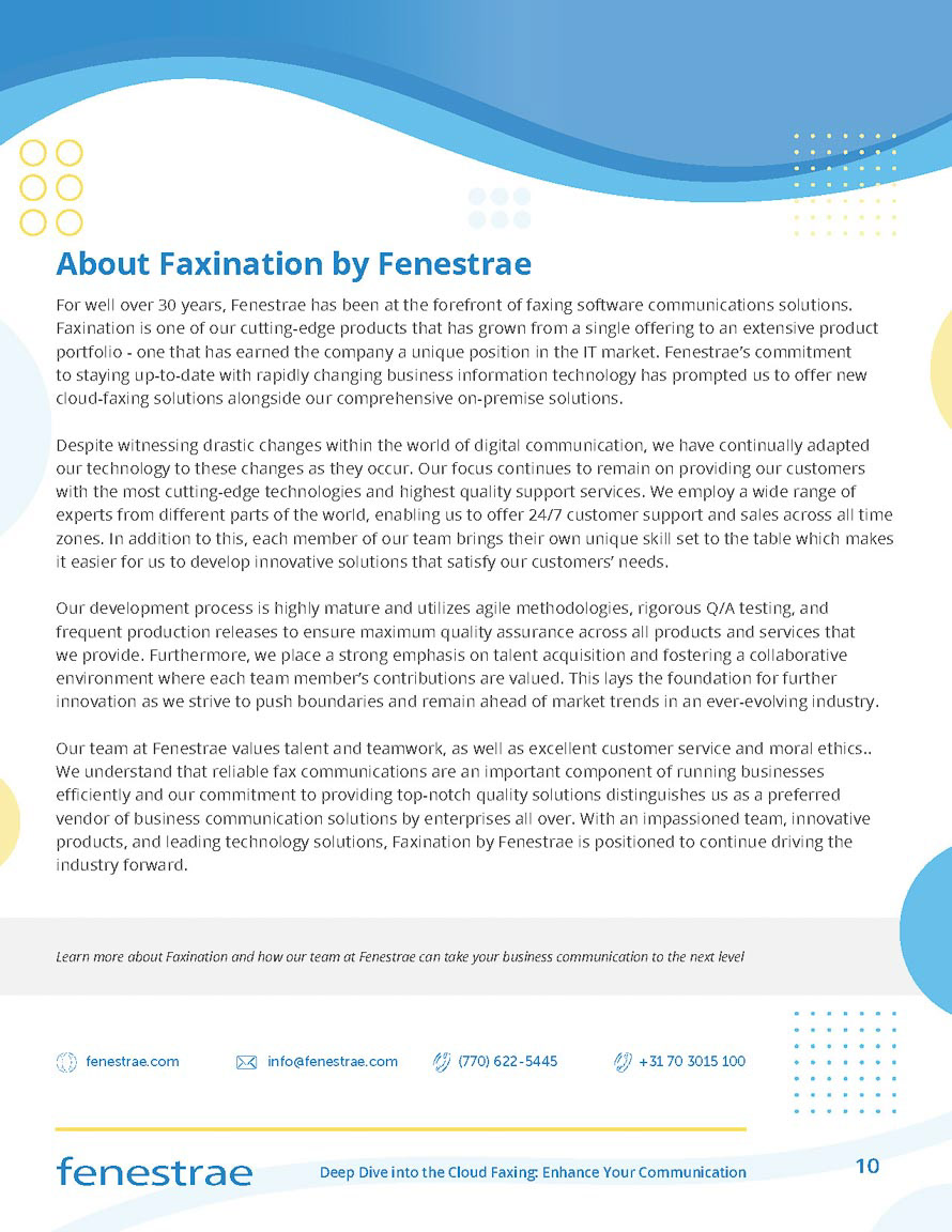 Faxination by Fenestrae white paper