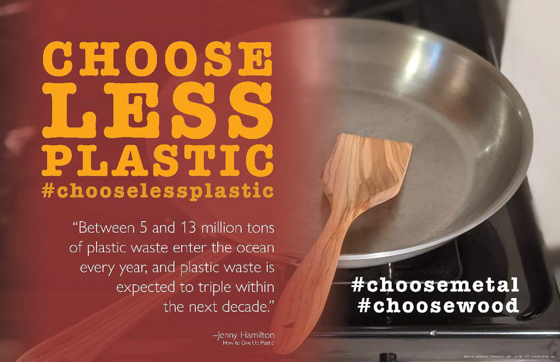 Choose Less Plastic campaign poster