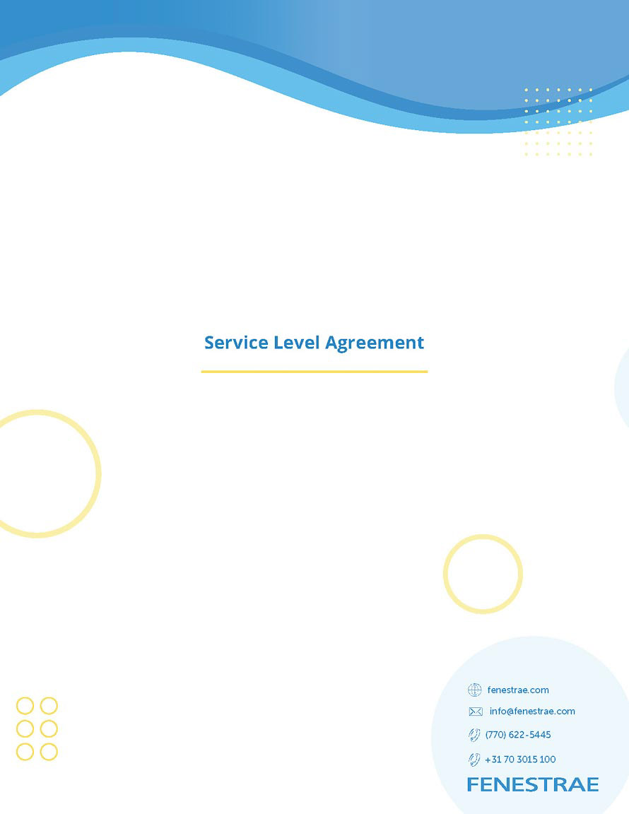 Fenestrae Service Level Agreement document