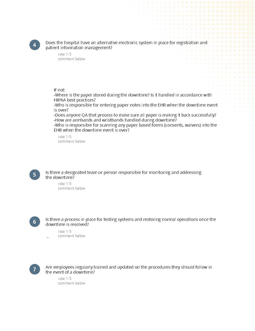 dbtech downtime audit document
