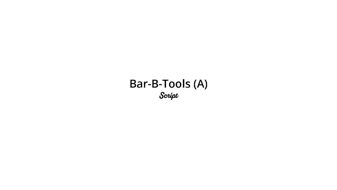 Bar-B-Tools brand typeface