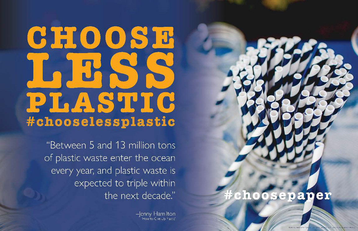Choose Less Plastic campaign poster
