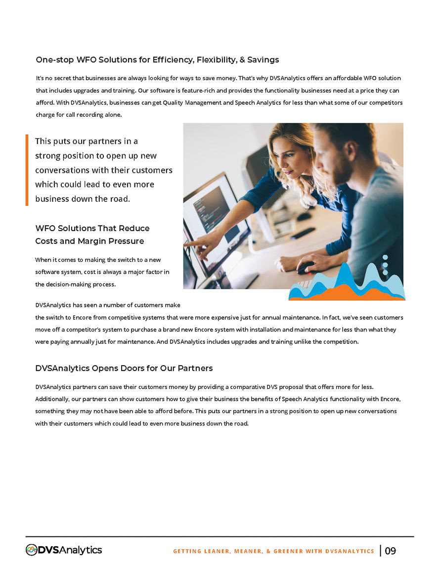 Leaner, Meaner & Greener white paper for DVSAnalytics