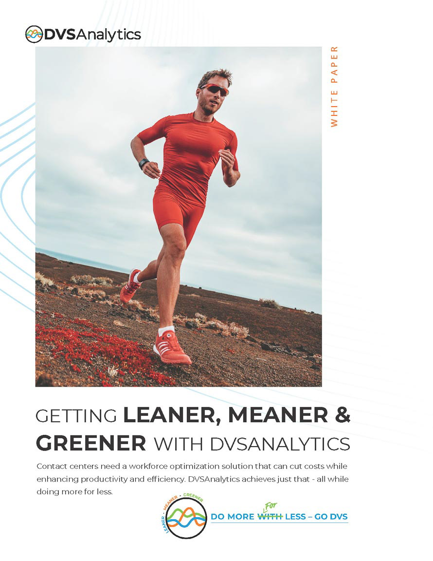 Leaner, Meaner & Greener white paper for DVSAnalytics