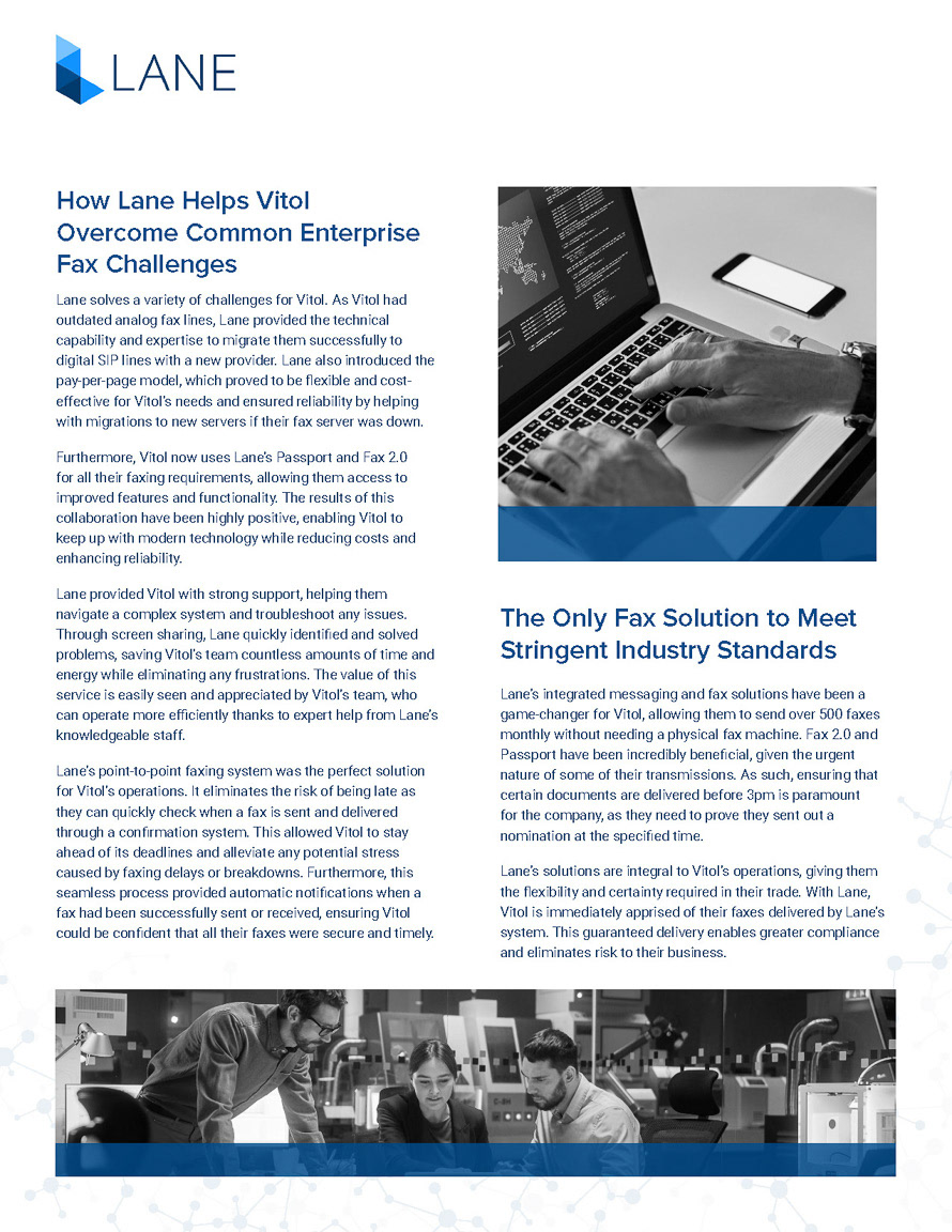 Lane case study