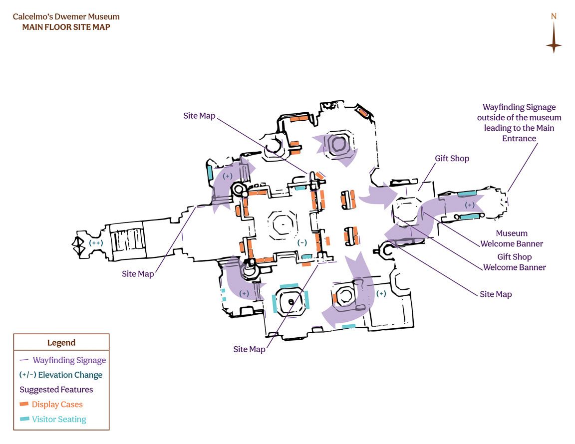 Calcelmo's Dwemer Museum site map diagram