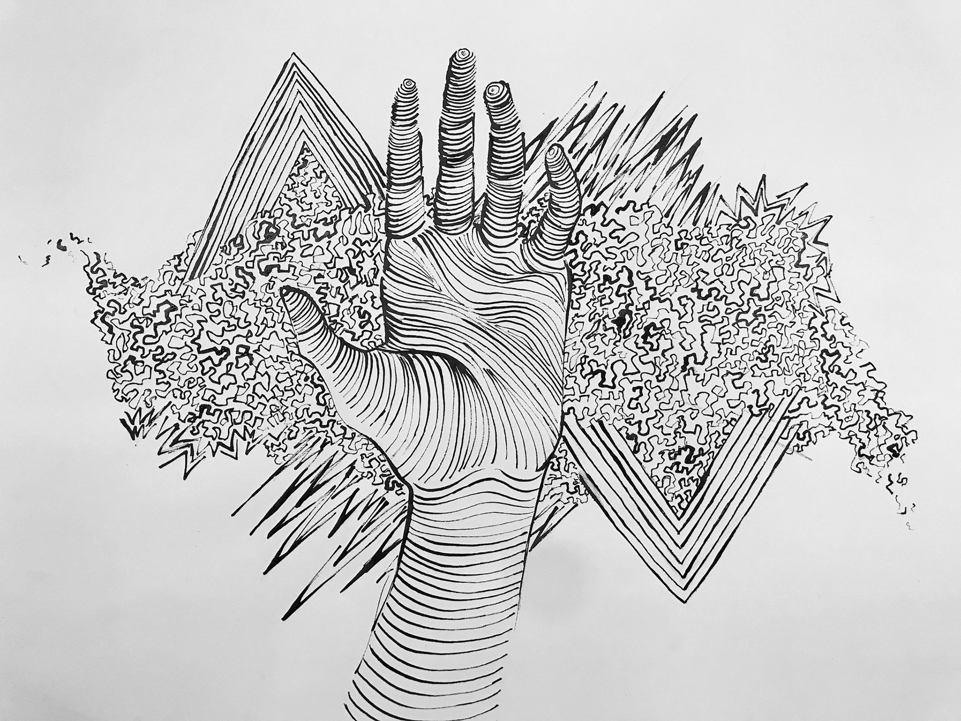 India ink on bristol.