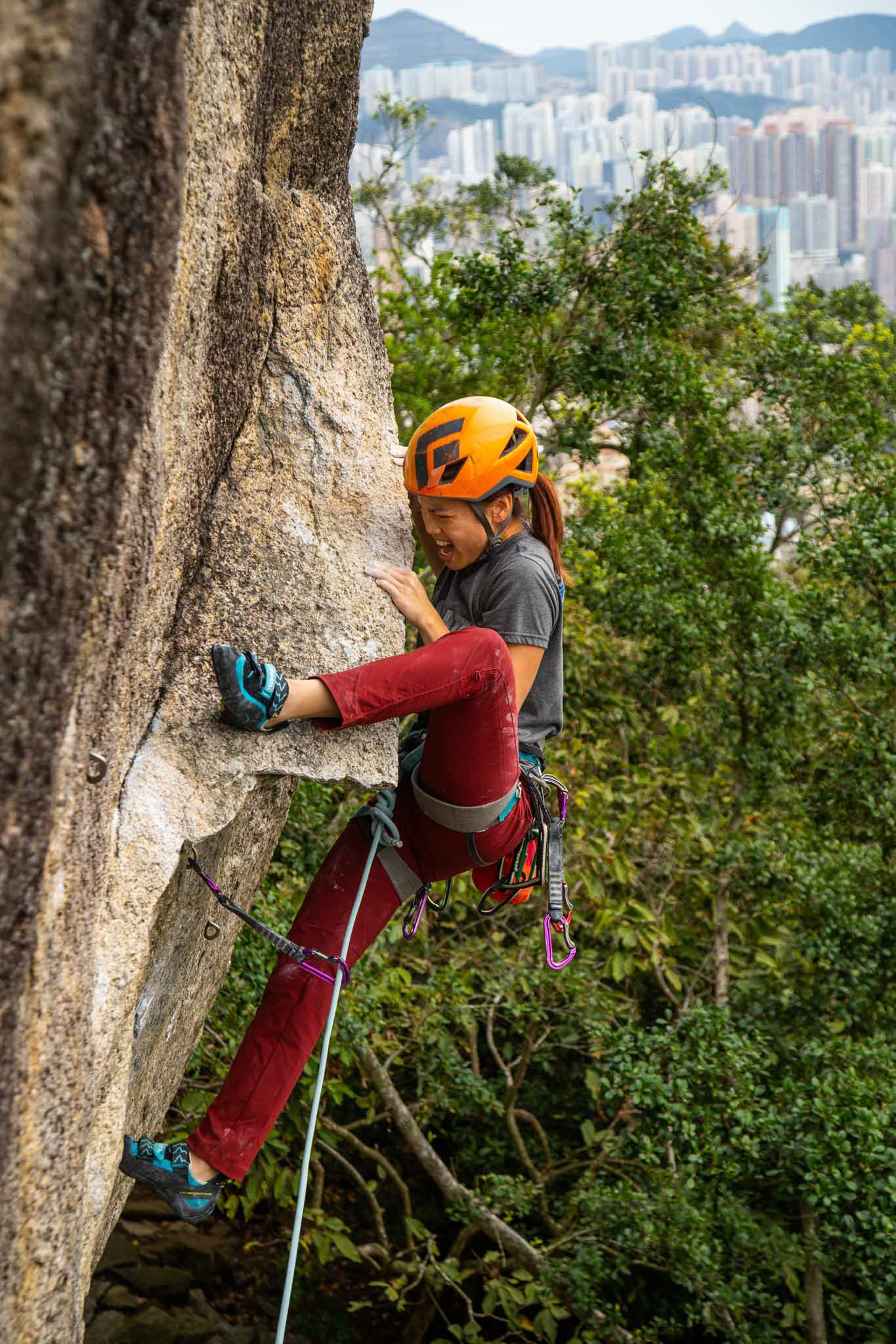 Gloria on Cliffhanger 7b+