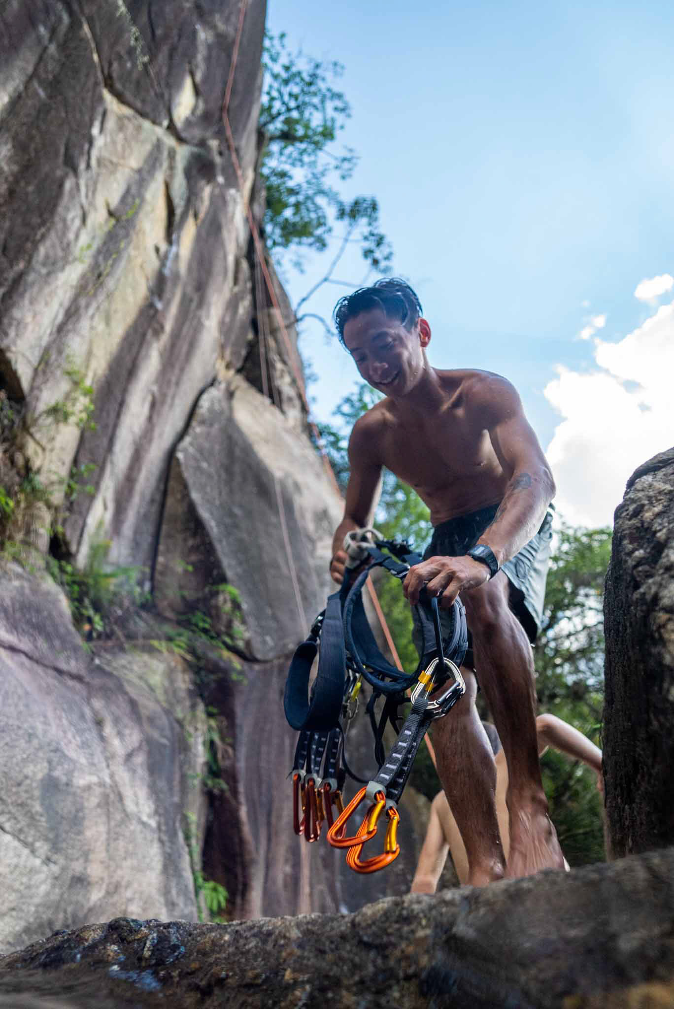 Nikolai getting ready