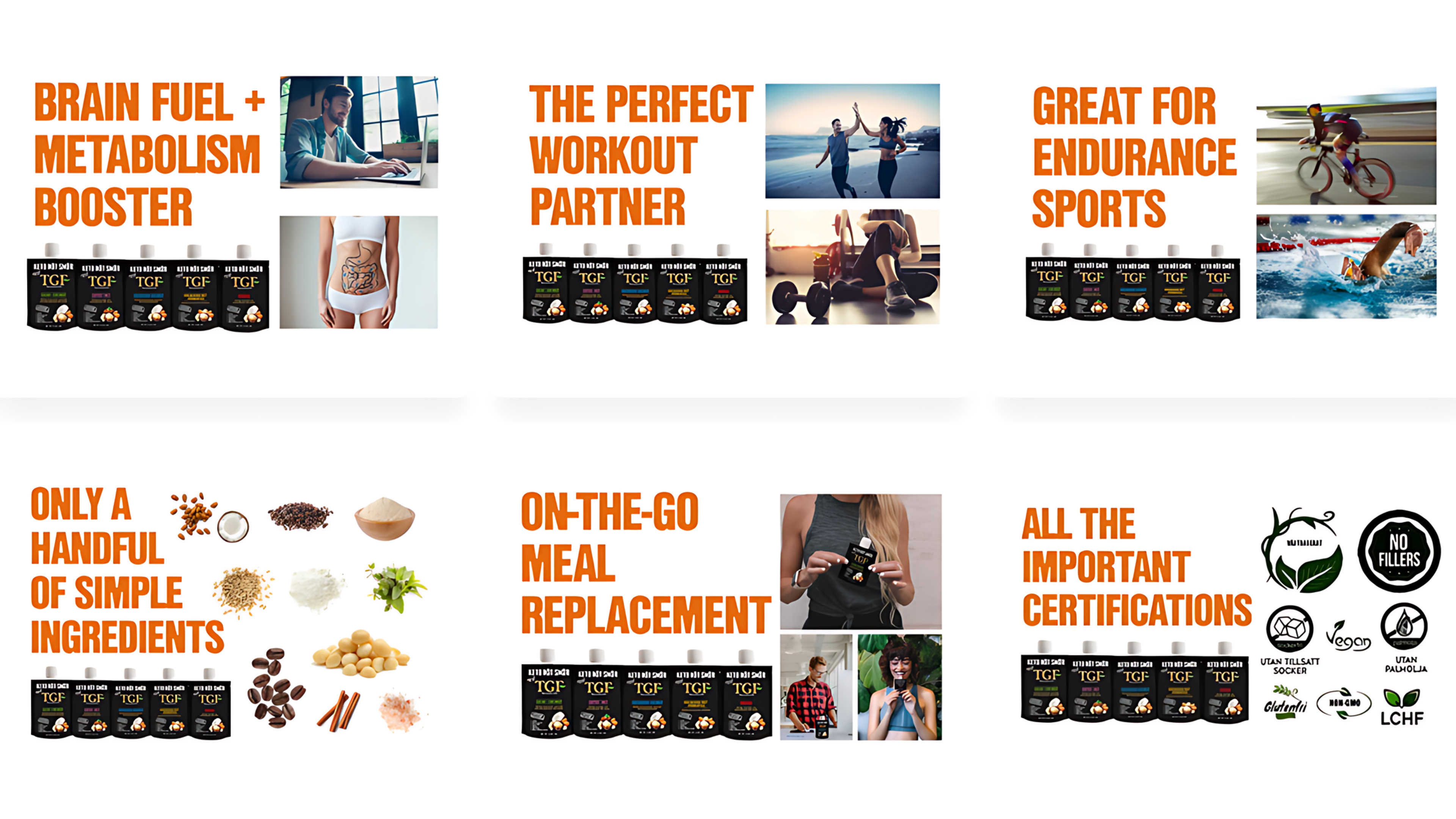 Swedish keto nutrition brand with plant-based ingredients, innovative packaging, and a brand strategy promoting active, healthy lifestyles.