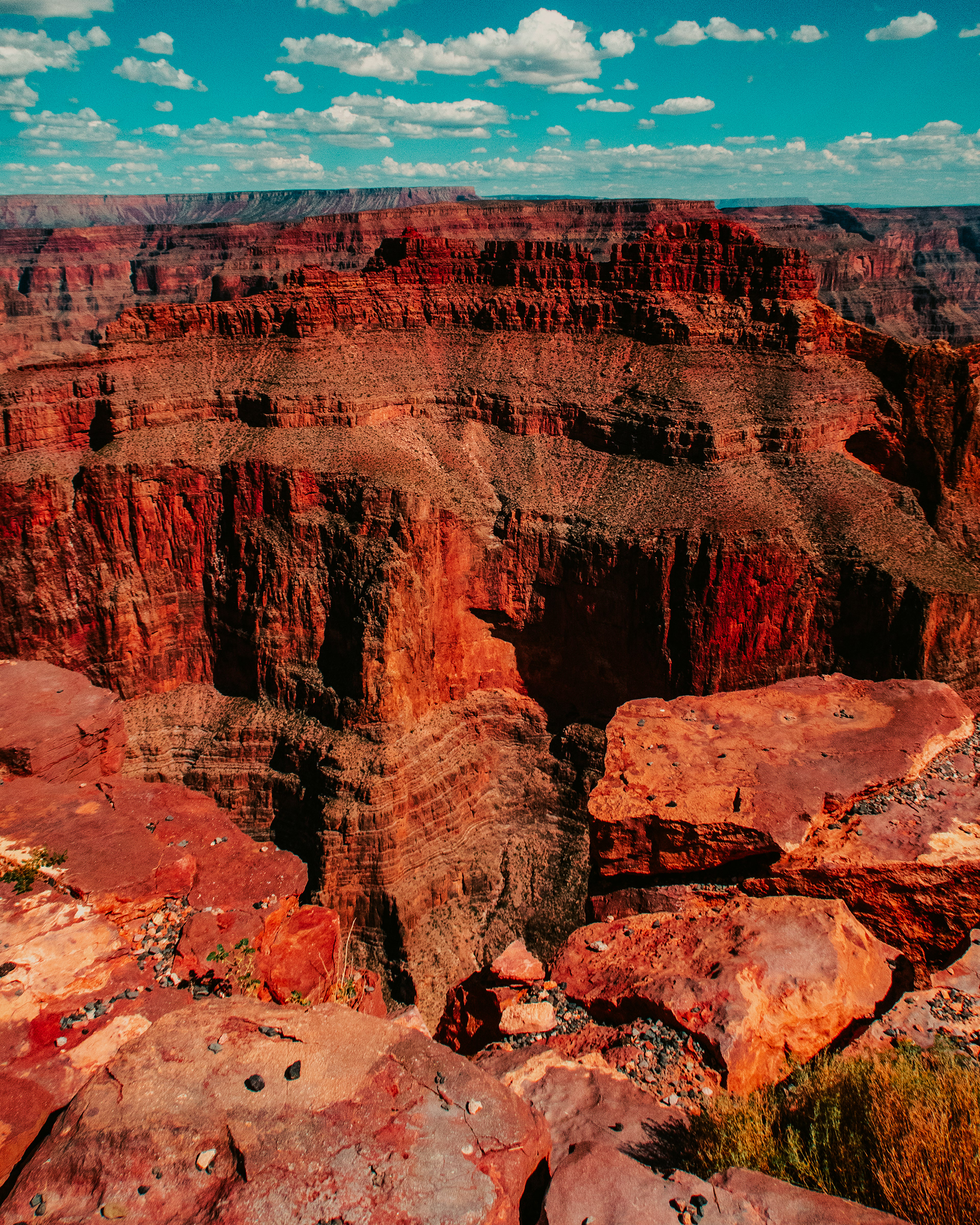 September 2025 - Overlooking the Grand Canyon West mountain cliffs during a beautiful fall day. Photo: Savannah Lee Rowley