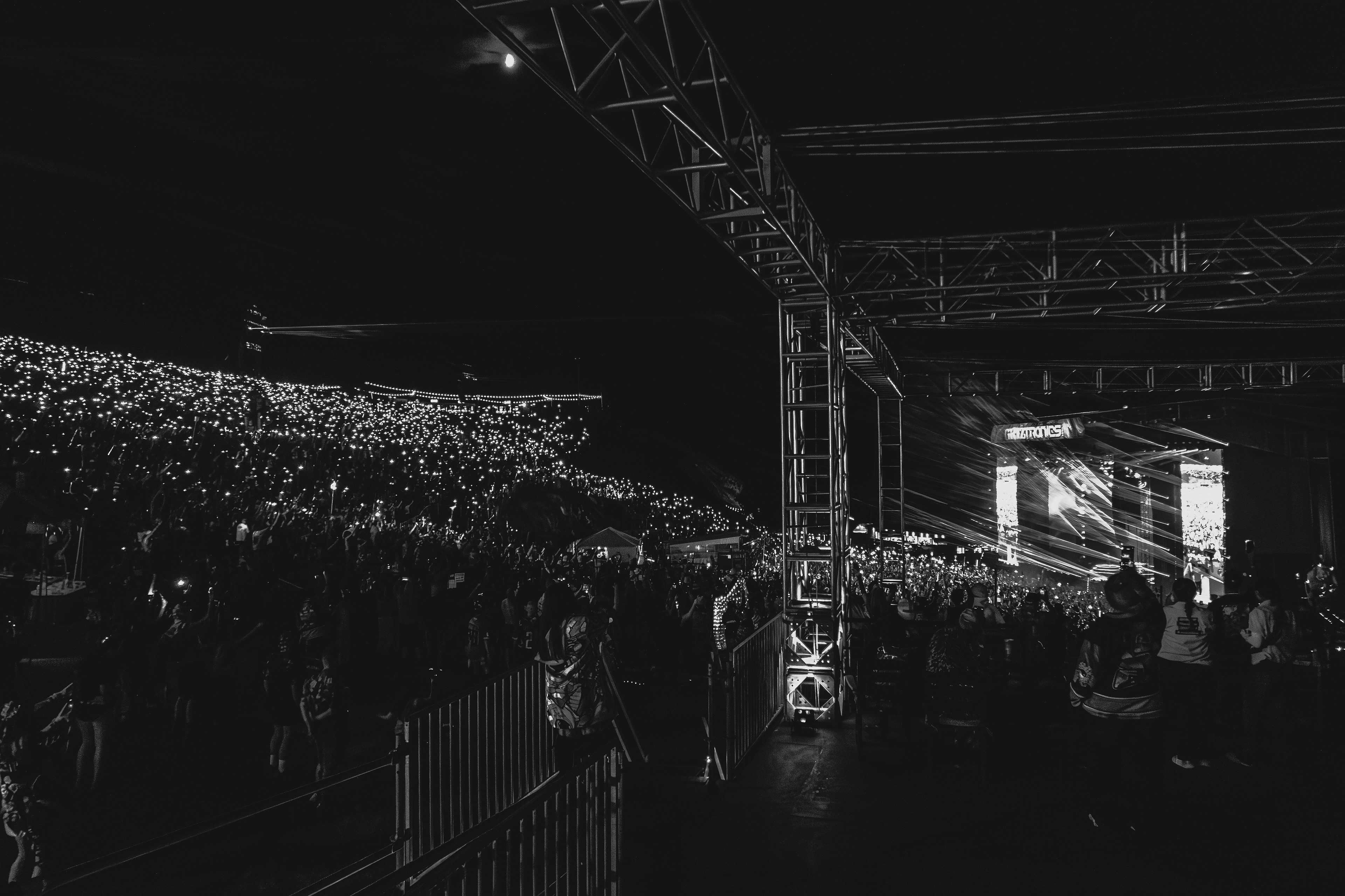 May 2026 - A sea of phone lights at GRIZTRONICS at The Gorge Amphitheater. 