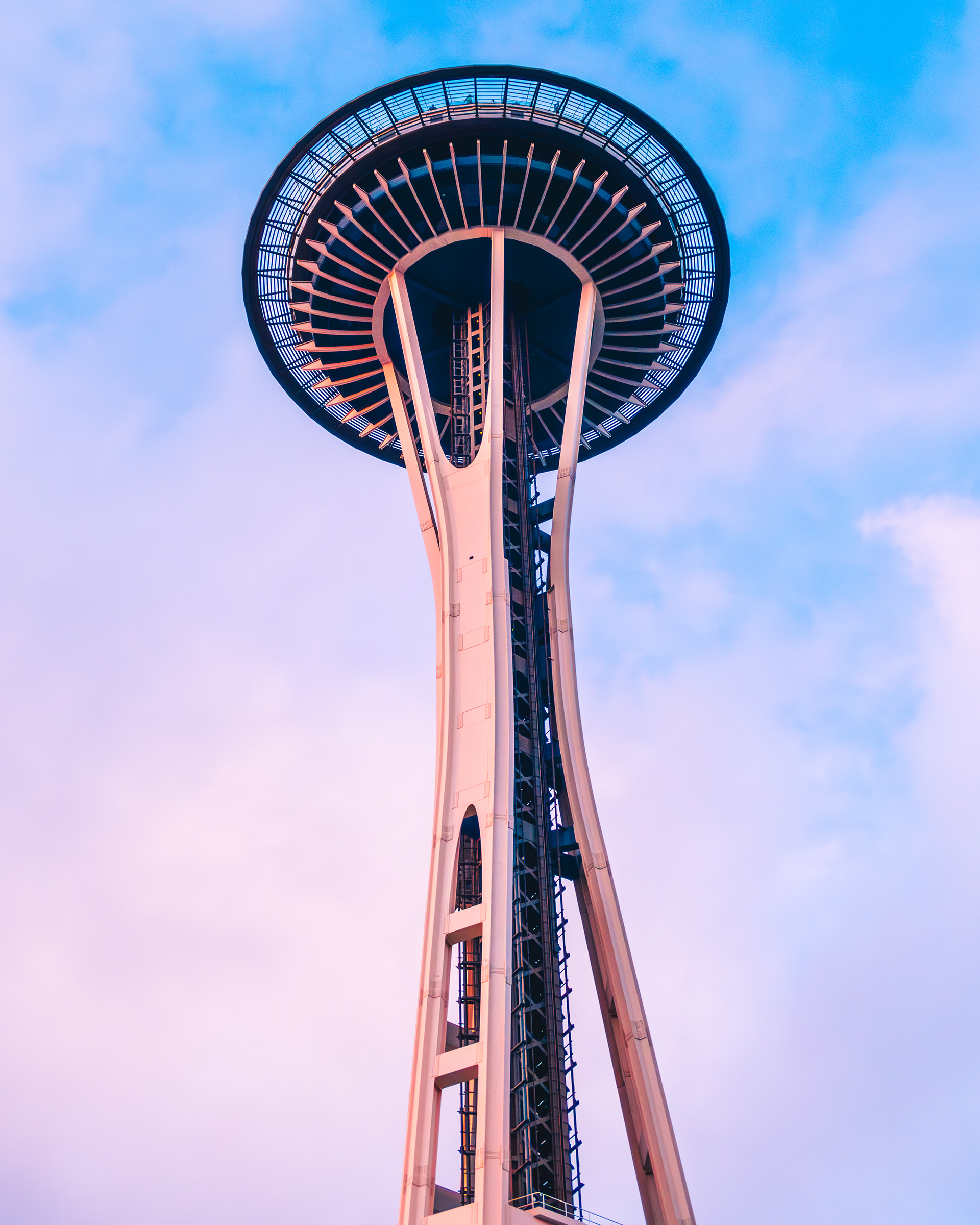 February 2025 - The Space Needle during sunset in Seattle, Washington. Photo: Savannah Lee Rowley