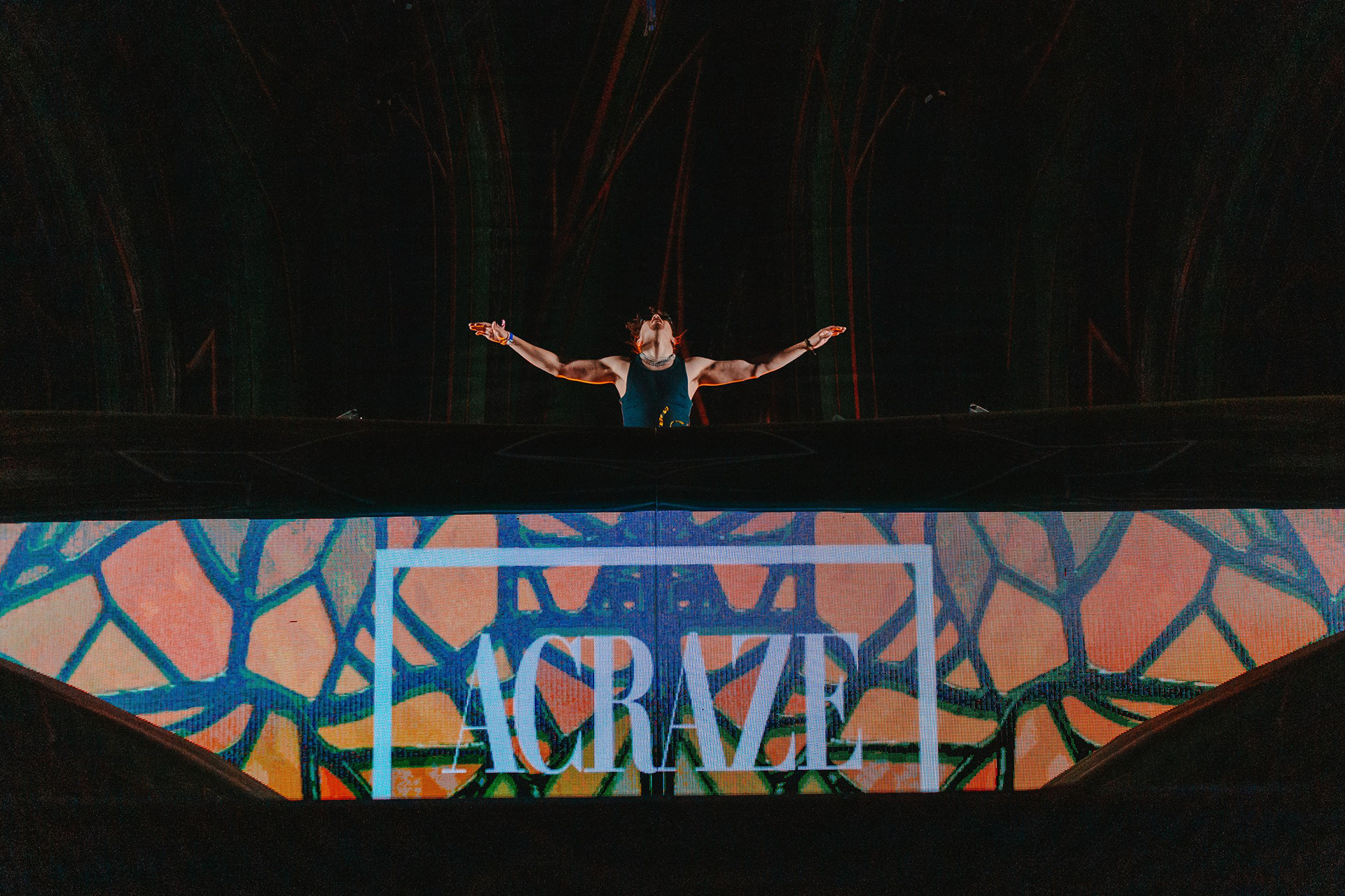 May 2022 - ACRAZE performs on the main stage at Kinetic Field during the Electric Daisy Carnival Music Festival at the Las Vegas Motor Speedway in Las Vegas, NV. 
