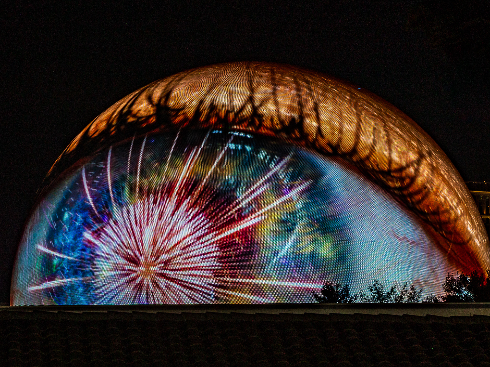 July 2025 - The Madison Square Garden Sphere during the 4th of July presentation. Photo: Savannah Lee Rowley