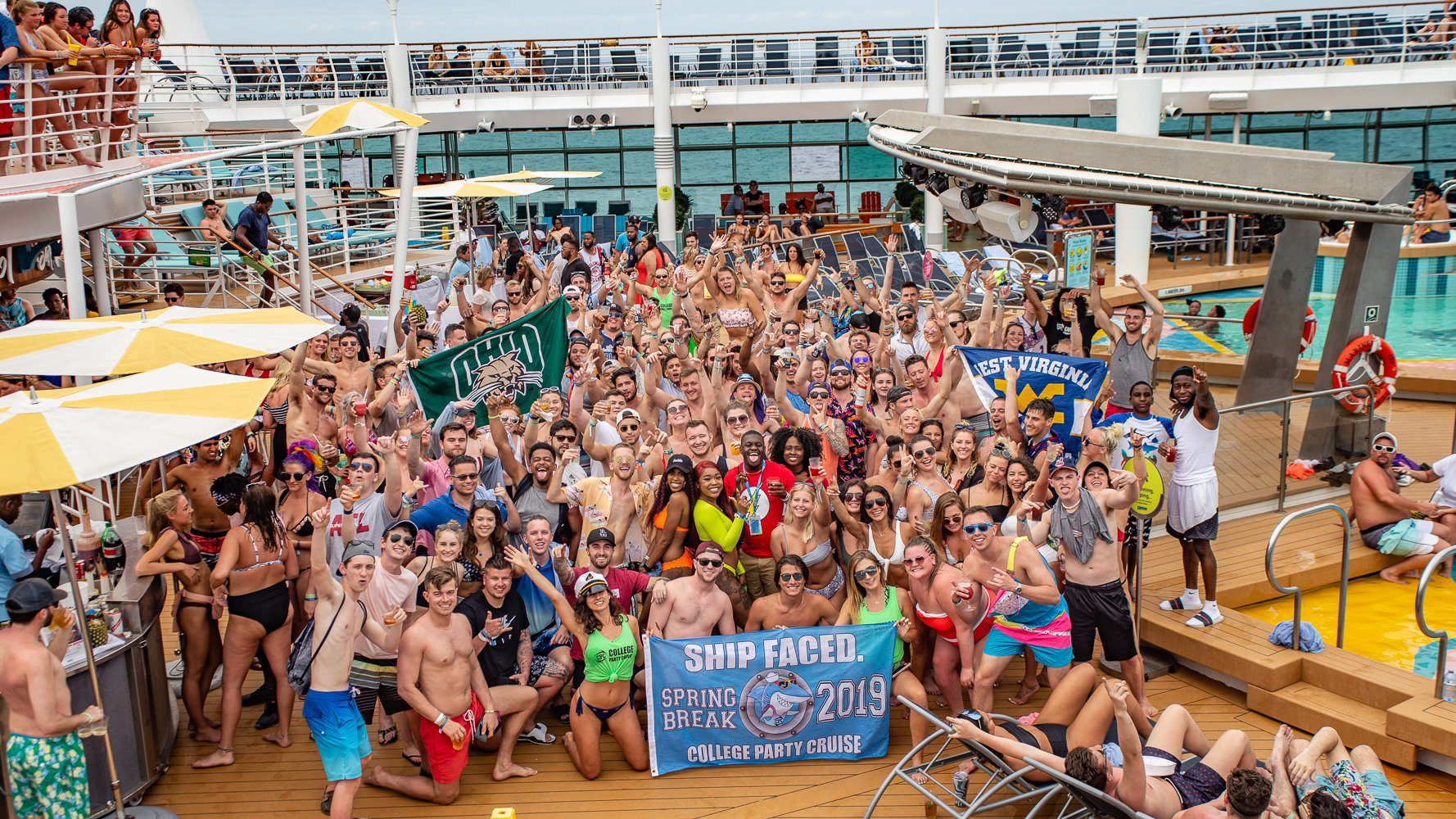 "Royal Caribbean 'Mariner of the Seas' | Large-scale group activation for the College Party Cruise. Managing logistics and composition for high-capacity travel branding.