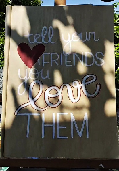 Format A3 "Dites à vos ami.es que vous les aimez"
