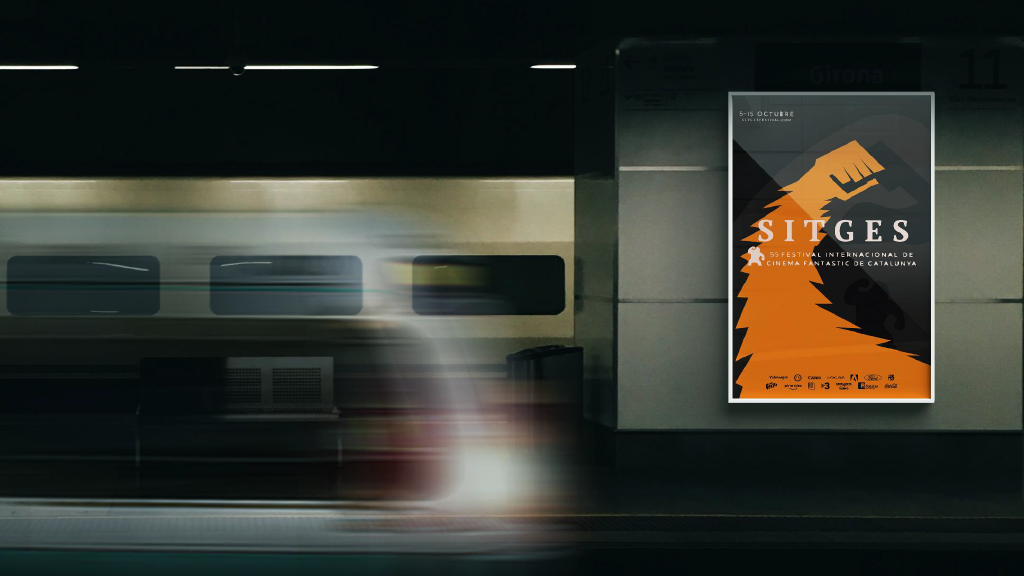 Cartel propuesto para el Festival Internacional de Cine Fantástico de Sitges, diseño gráfico de Marcos Linares.