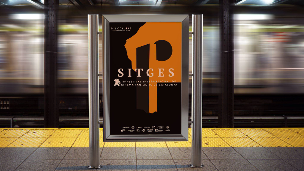 Cartel propuesto para el Festival Internacional de Cine Fantástico de Sitges, diseño gráfico de Marcos Linares.