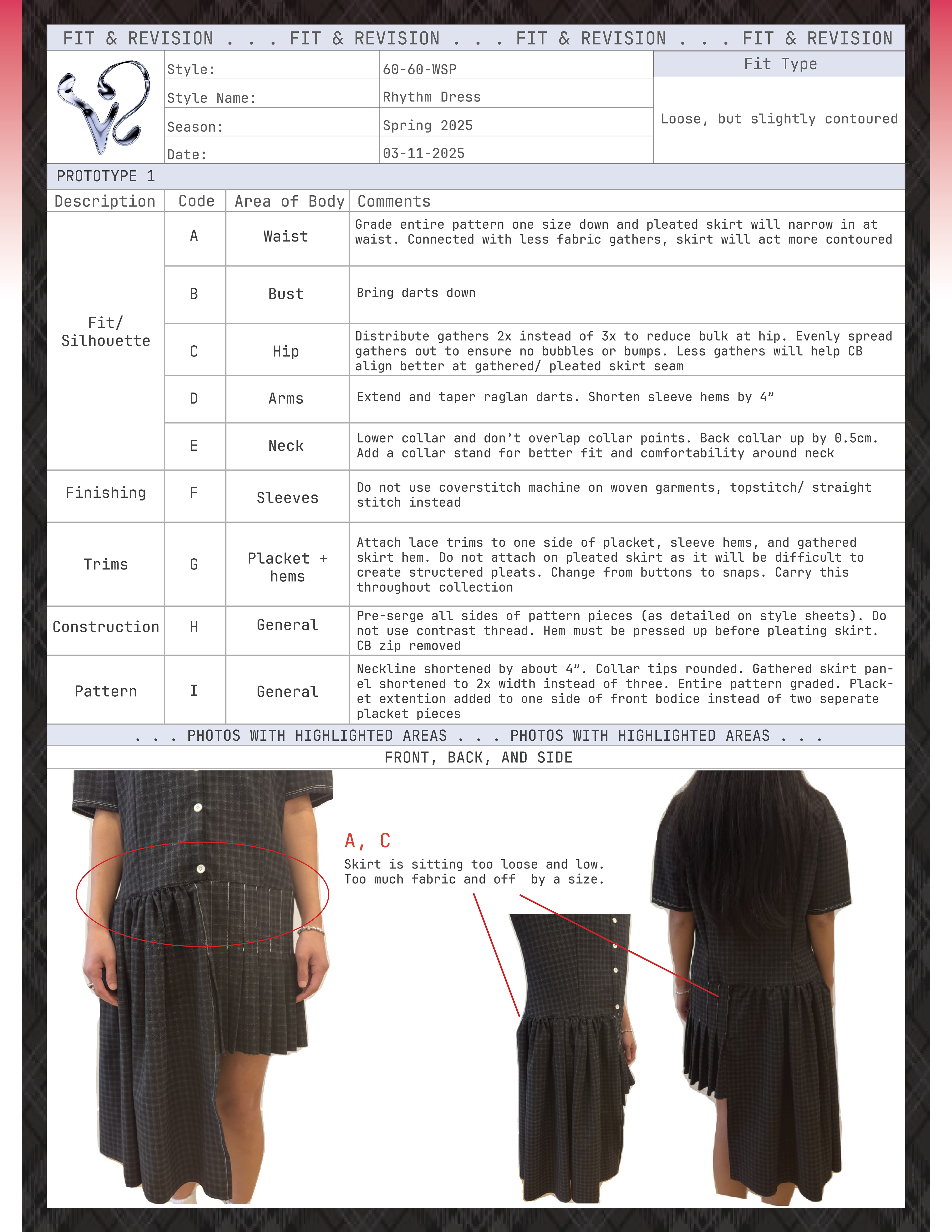 Fit & revision
