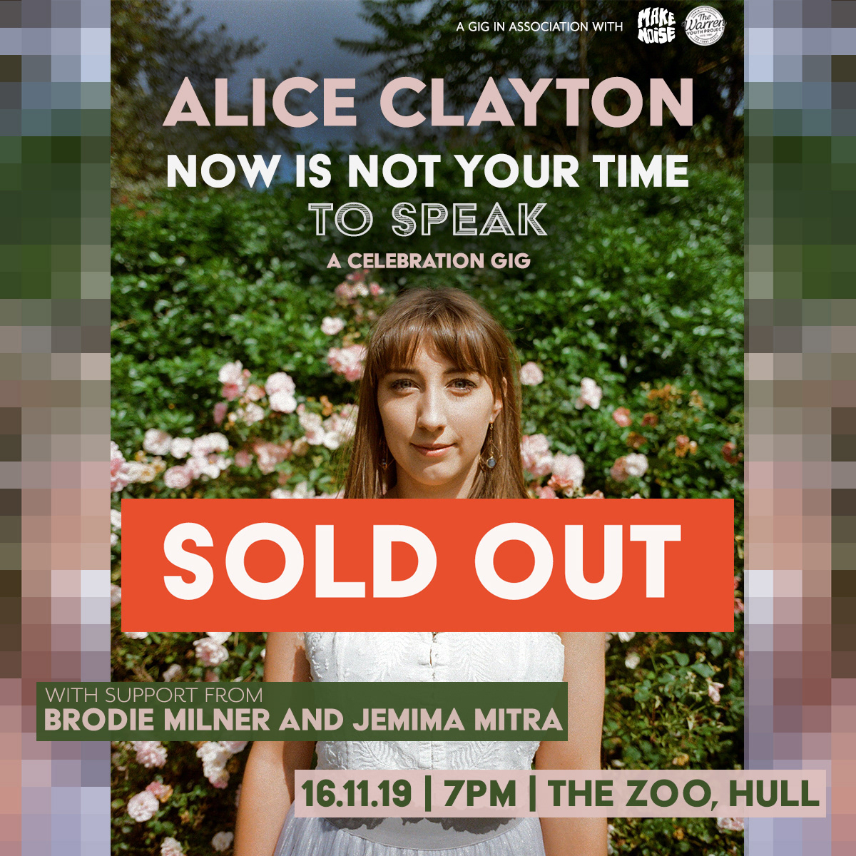 Celebration Gig Poster using photo taken by Josh Moore