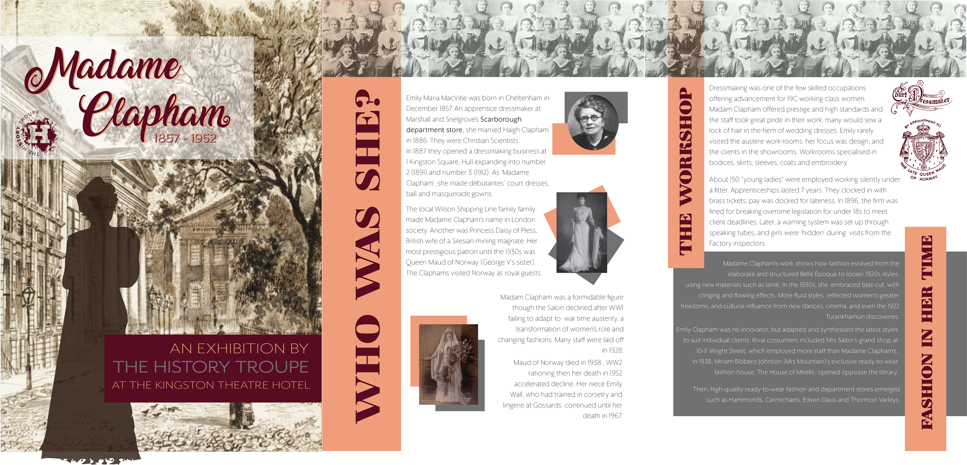 Educational Pamphlet for Madame Clapham Exhibtion