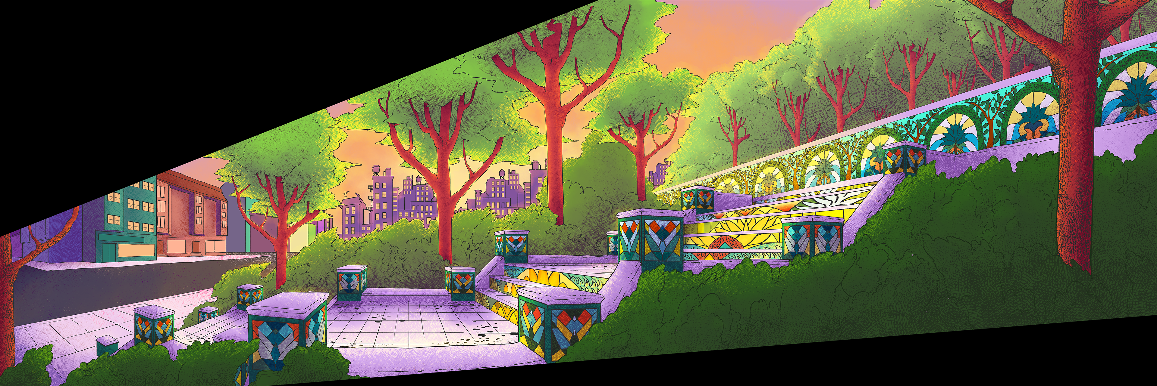 background painting, Adobe Photoshop