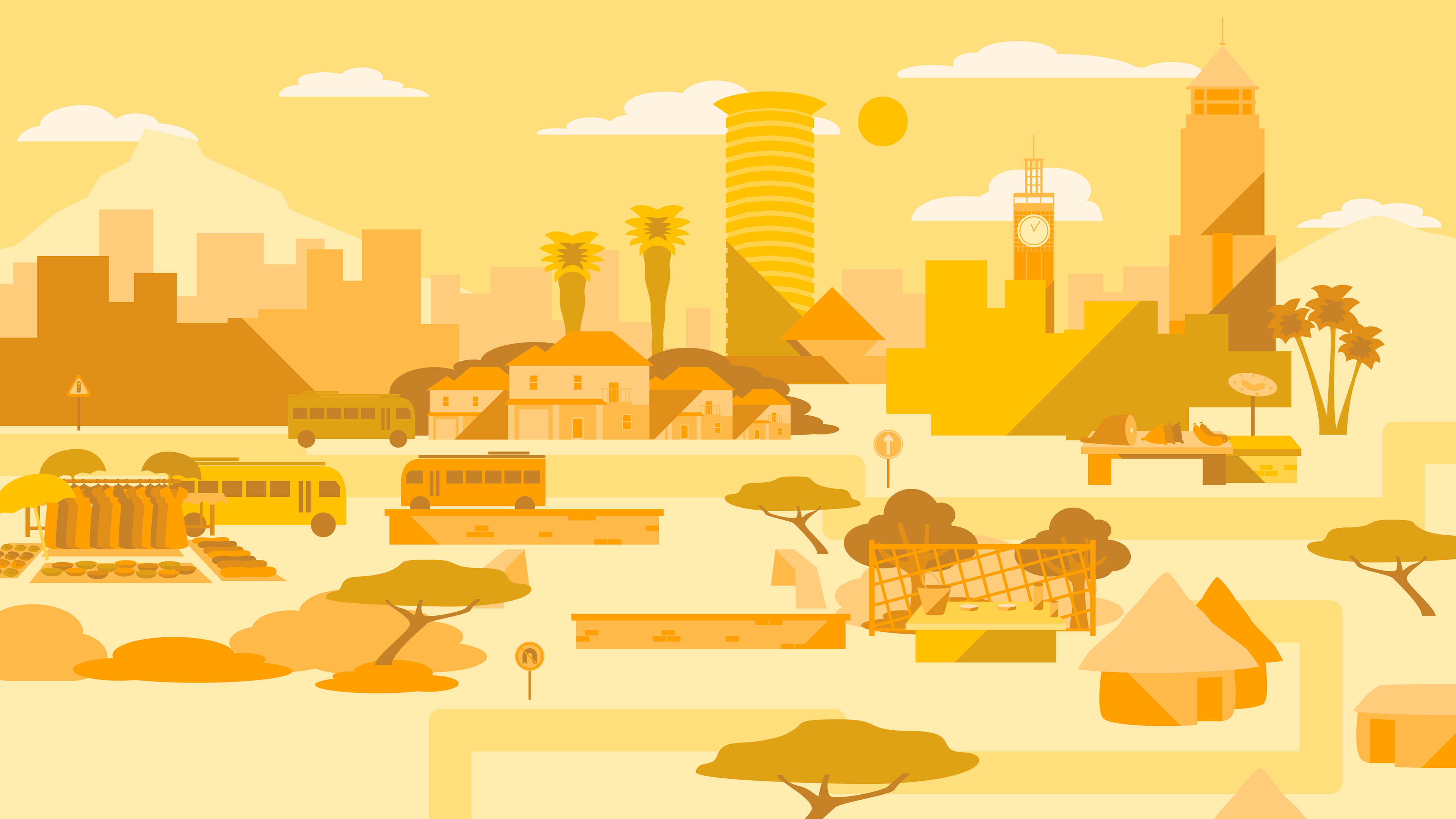 background design & painting, Adobe Illustrator