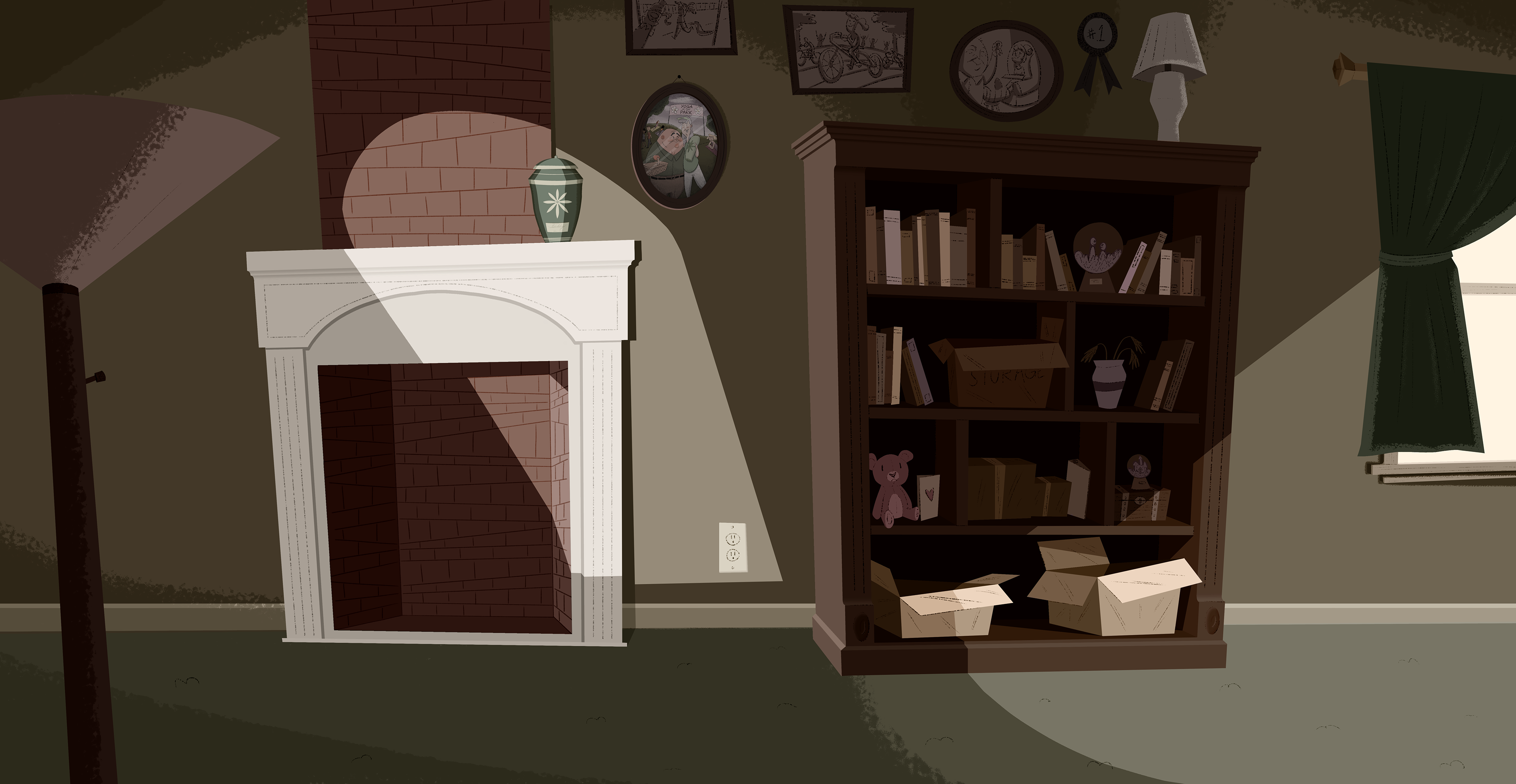 background design & painting, Adobe Photoshop