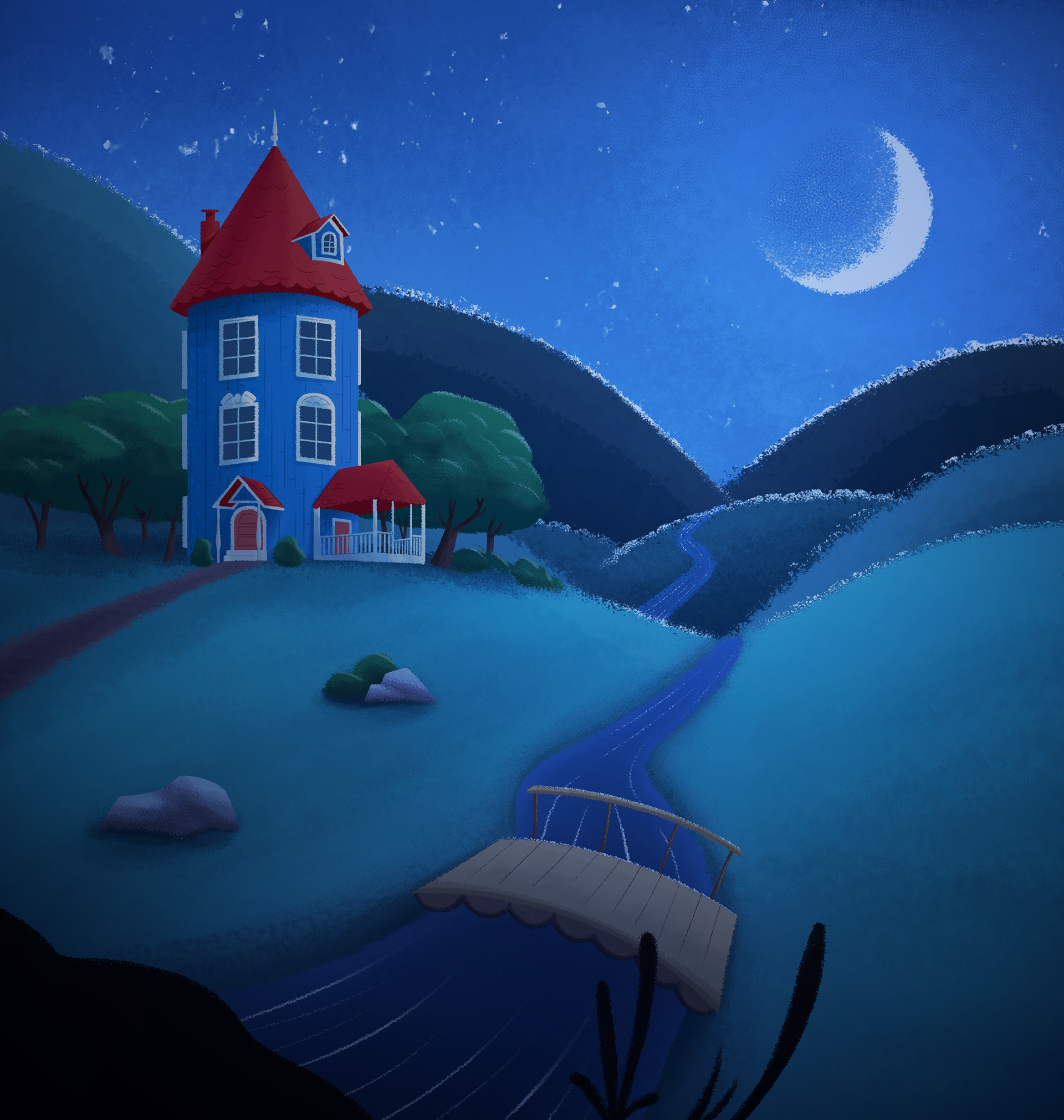 Back cover for a Moomin fanzine
