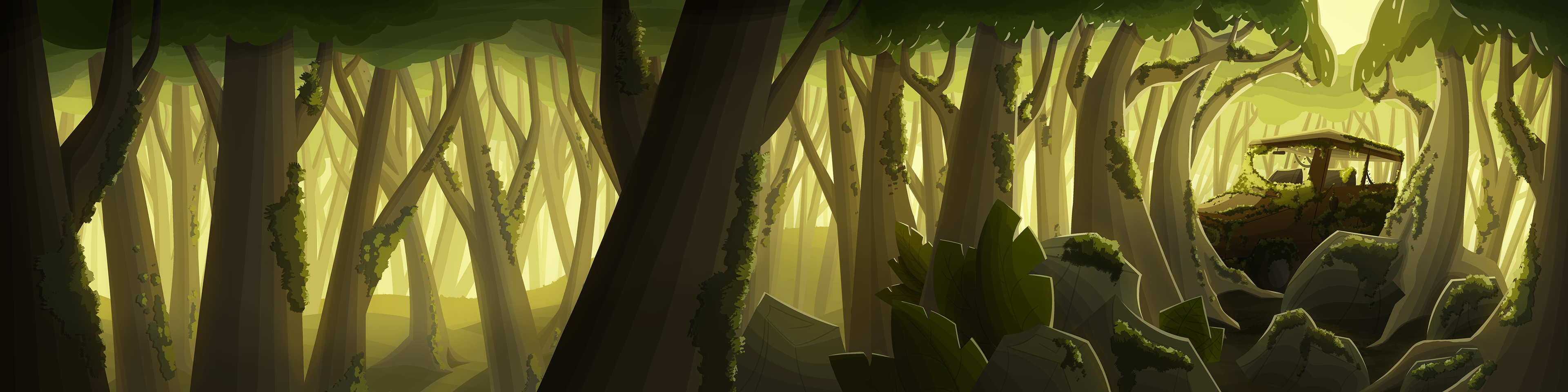 background design & painting, Adobe Photoshop