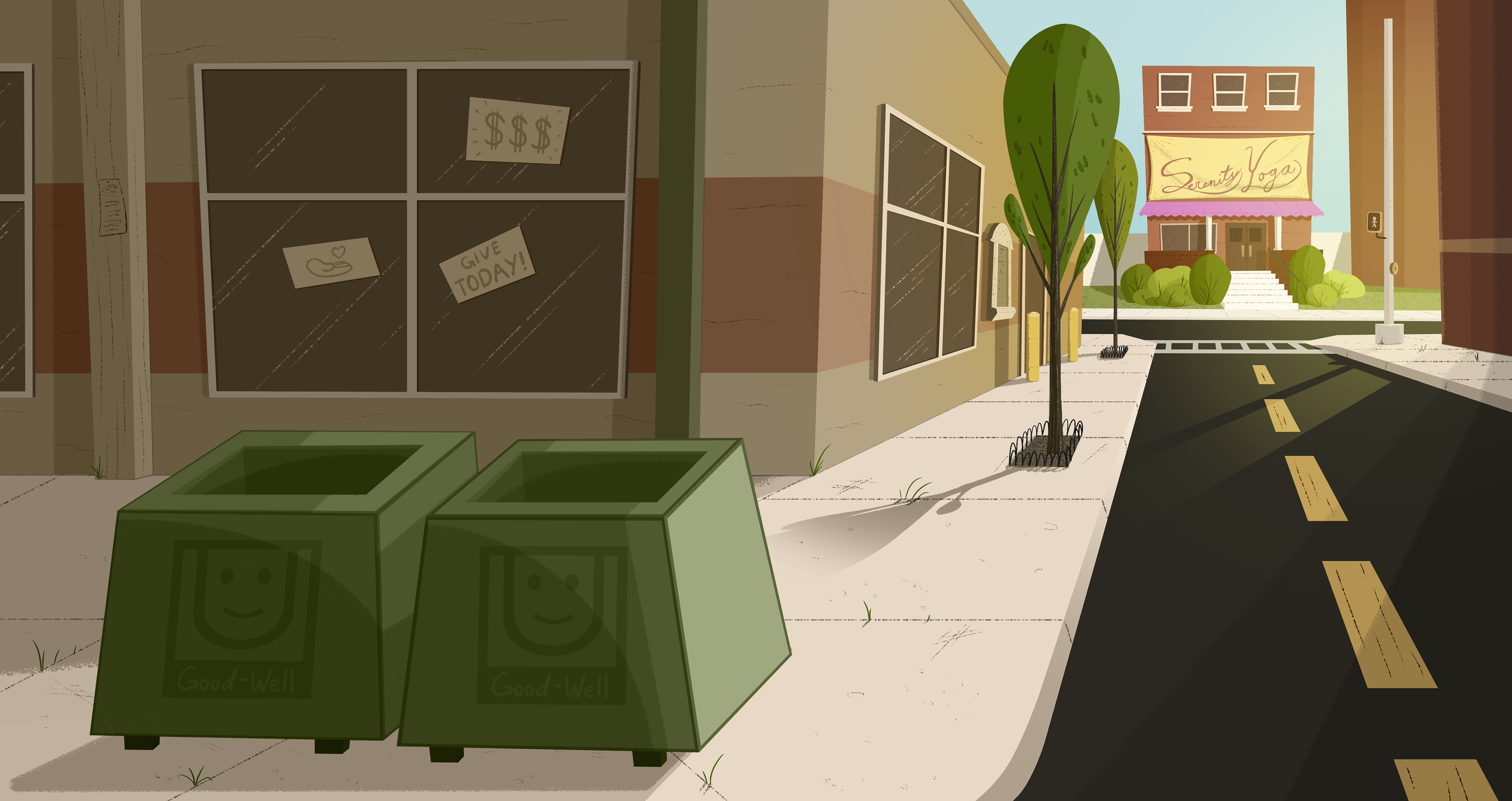 background design & painting, Adobe Photoshop