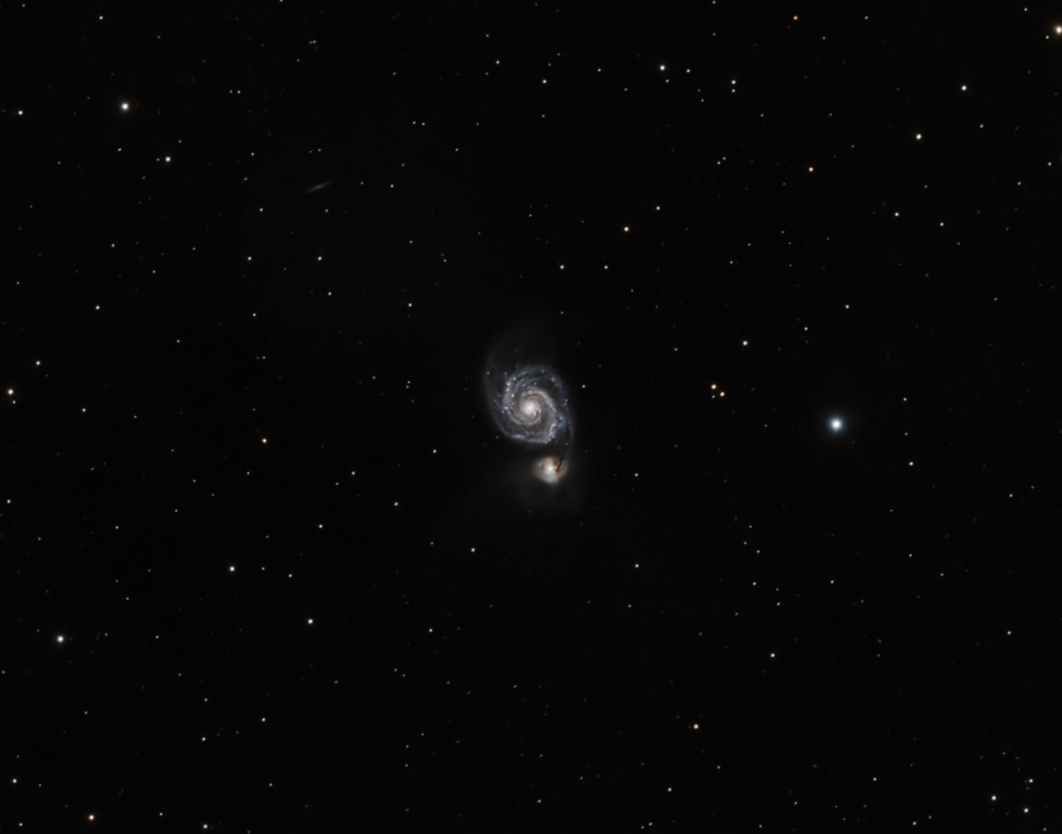 M51 Whirlpool Galaxy © Irwin Seidman